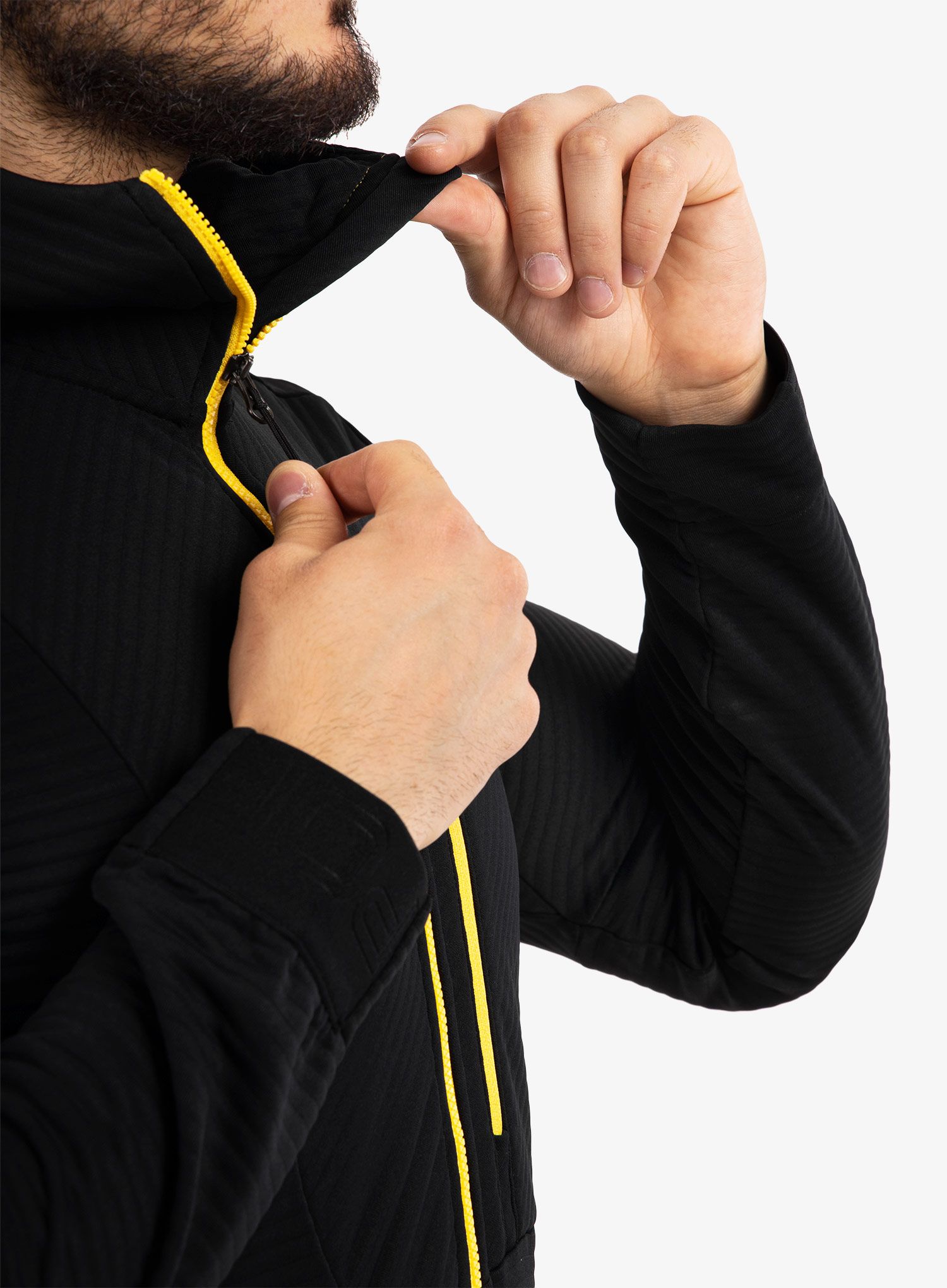 Lezecká bunda La Sportiva Mood Hoody - black/yellow