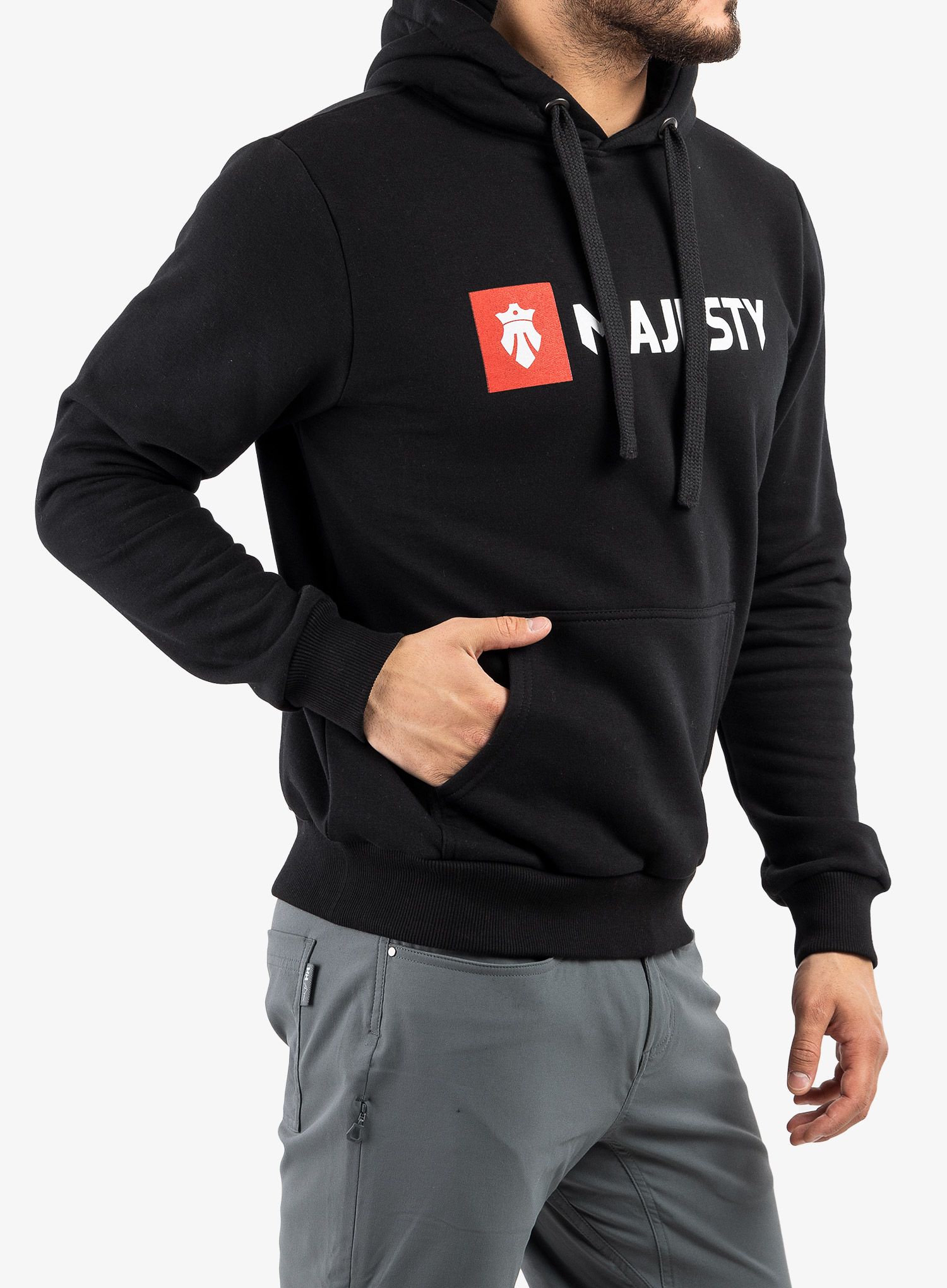 Mikina Majesty Logo Classic Hoodie - black