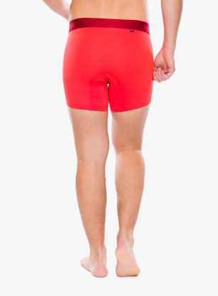 Funkční boxerky Comfyballs Long Performance - plasma red