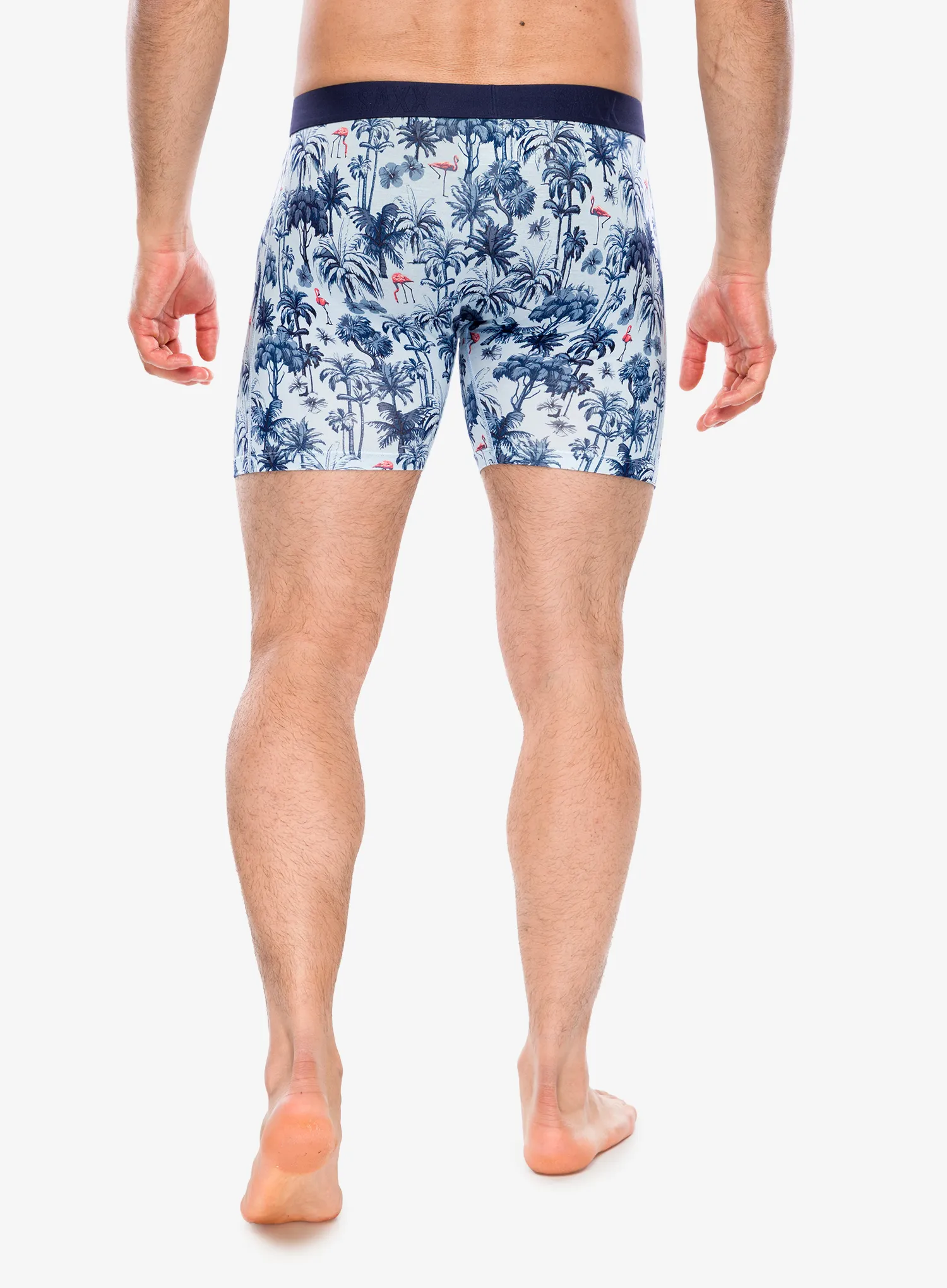 Funkční boxerky Saxx Vibe Xtra Soft Comfort Boxer Brief Fly - palm mix/atmosphere