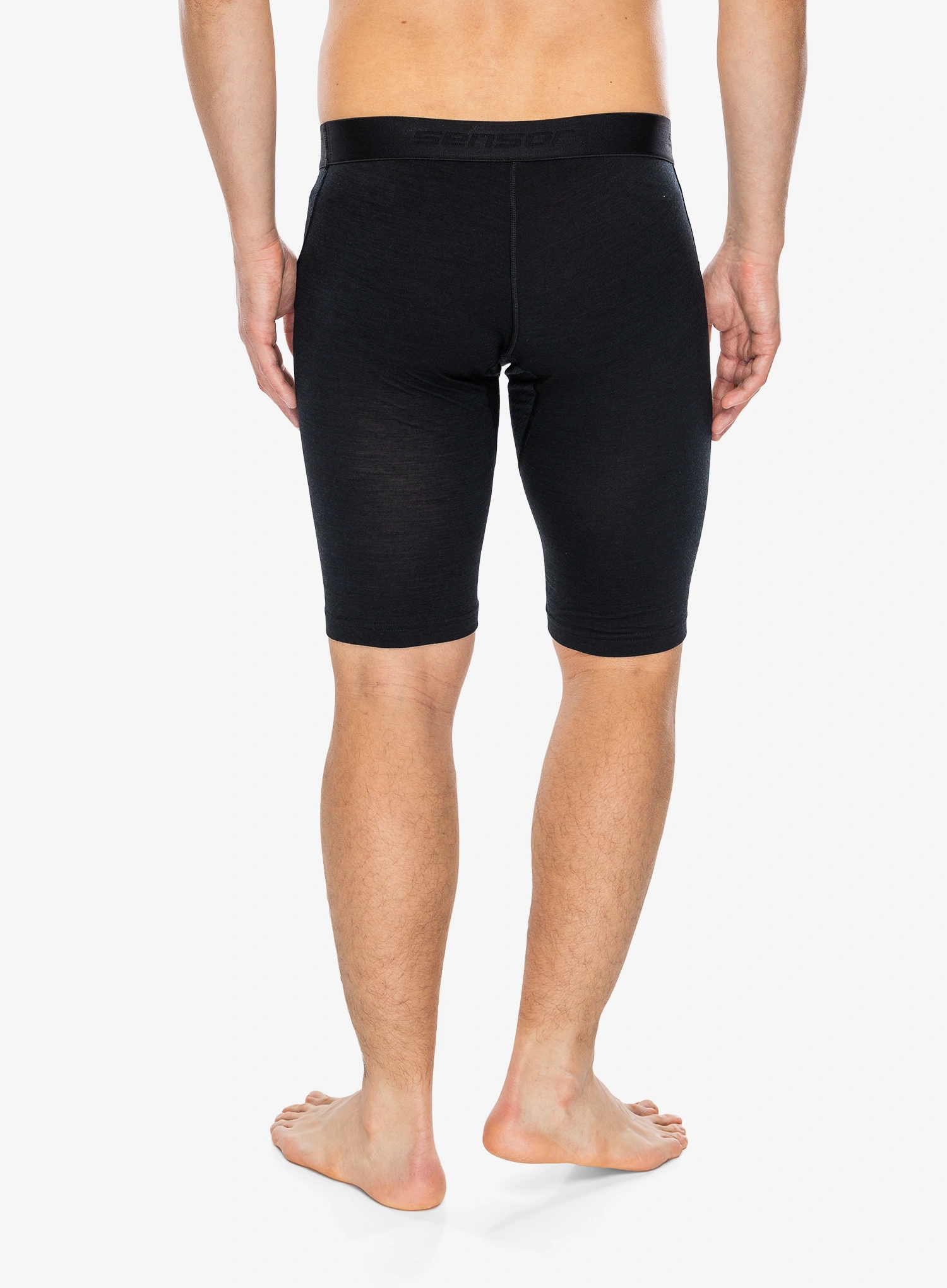 Funkční boxerky Sensor Merino Air Boxers Long - black