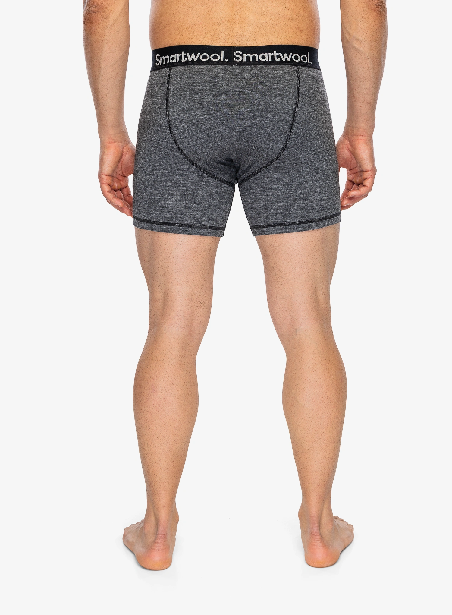 Funkční boxerky Smartwool Active Boxer Brief Boxed - medium gray heather