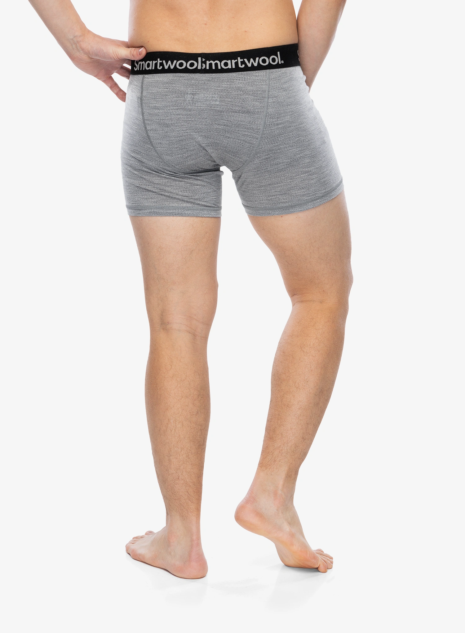 Funkční boxerky Smartwool Merino Boxer Brief Boxed - light gray heather