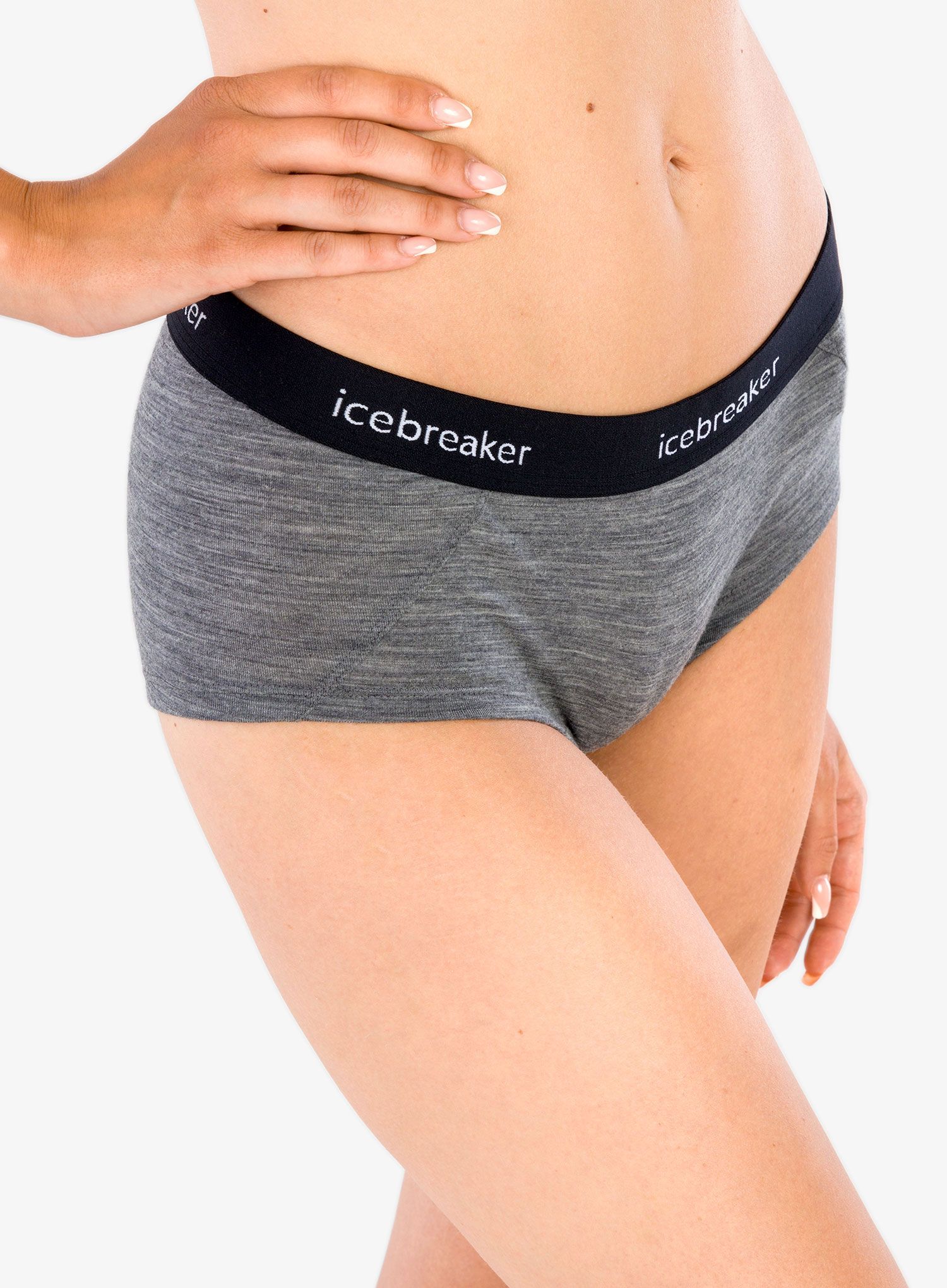 Dámské boxerky Icebreaker Sprite Hot Pants - gritstone hthr
