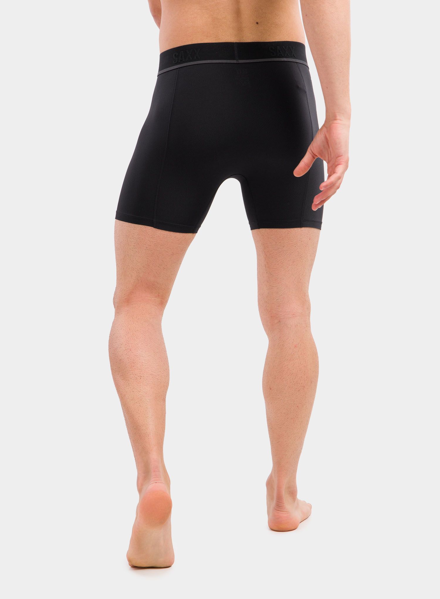 Boxerky Saxx Kinetic Light Compression Mesh - blackout