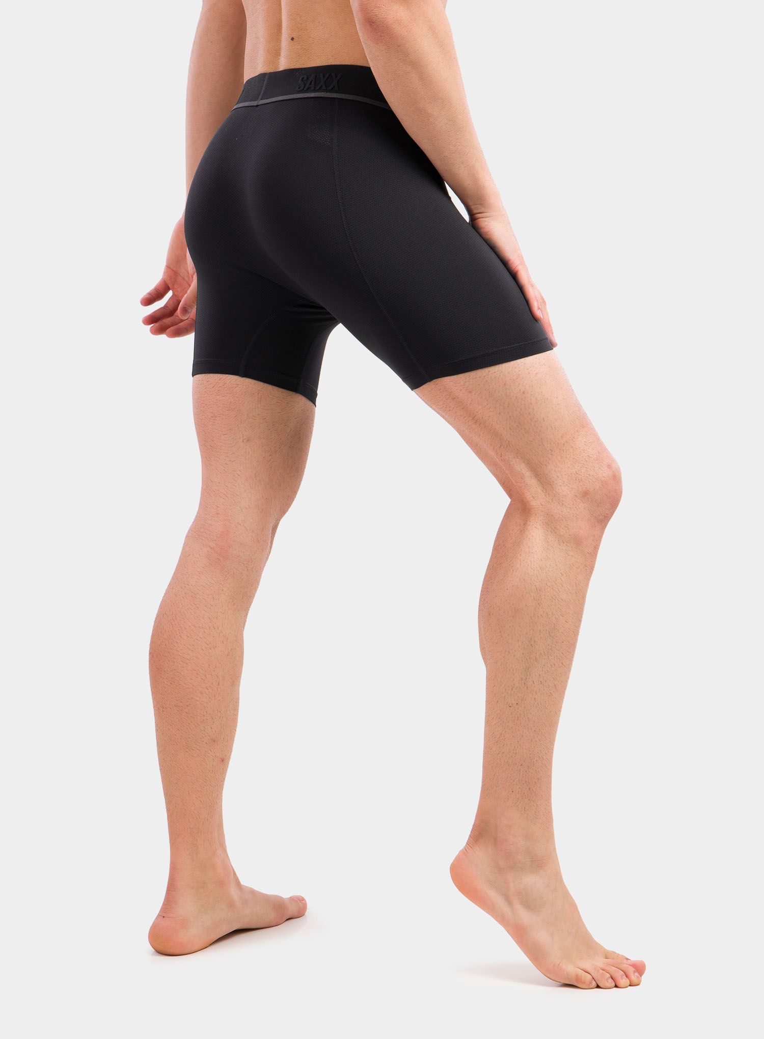 Boxerky Saxx Kinetic Light Compression Mesh - blackout