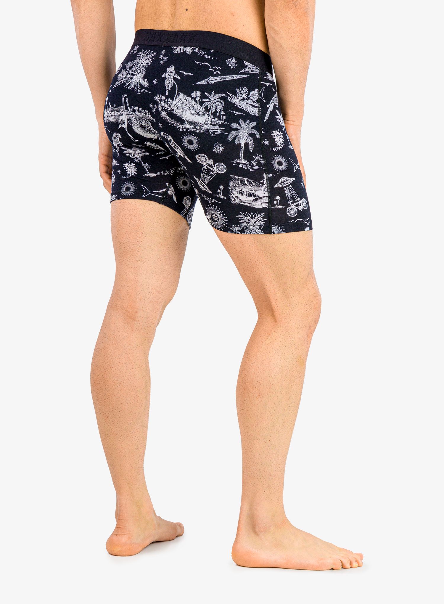 Boxerky Saxx Ultra Boxer Brief Fly - black astro