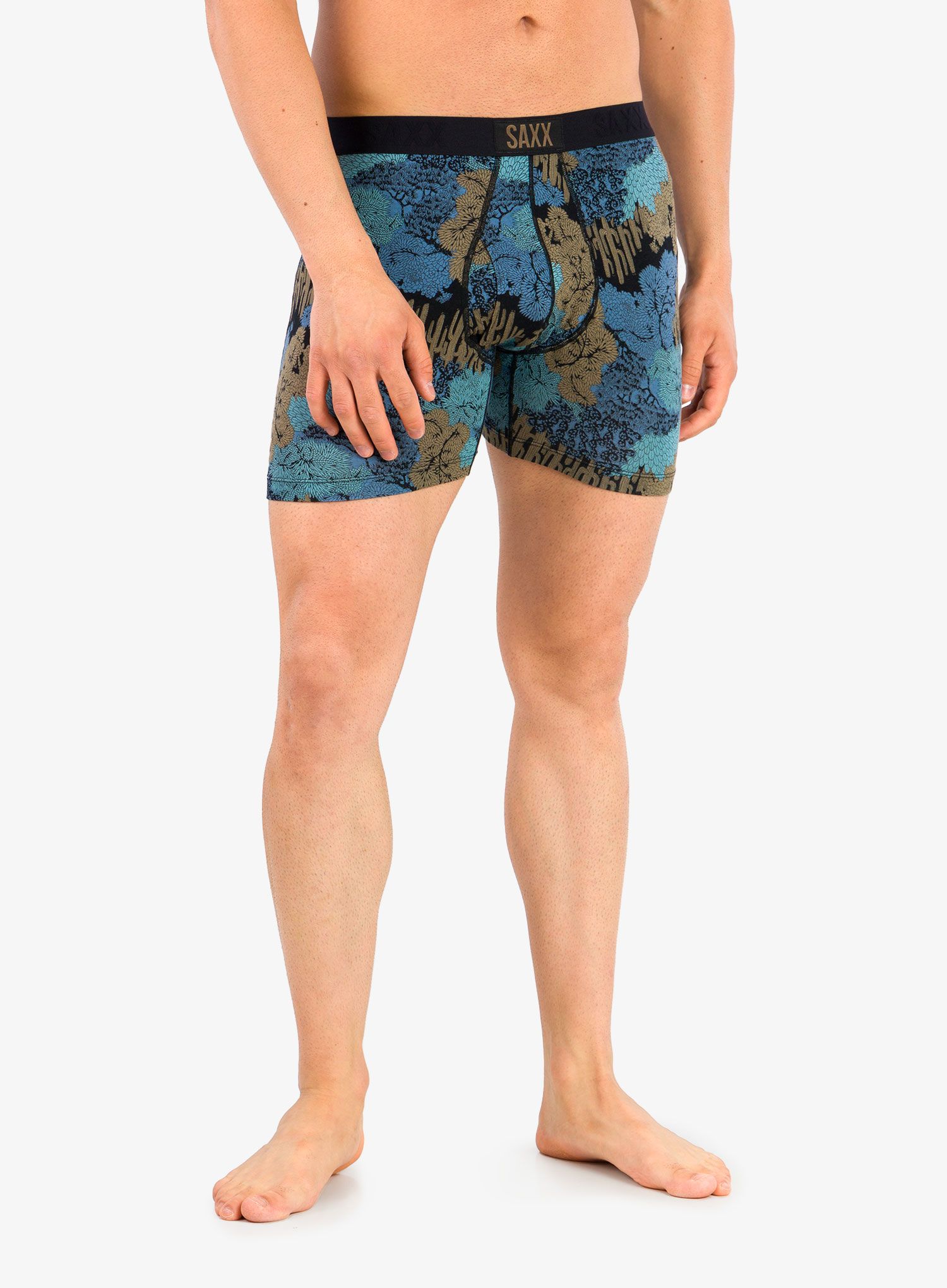 Boxerky Saxx Ultra Boxer Brief Fly - snora camo/slate