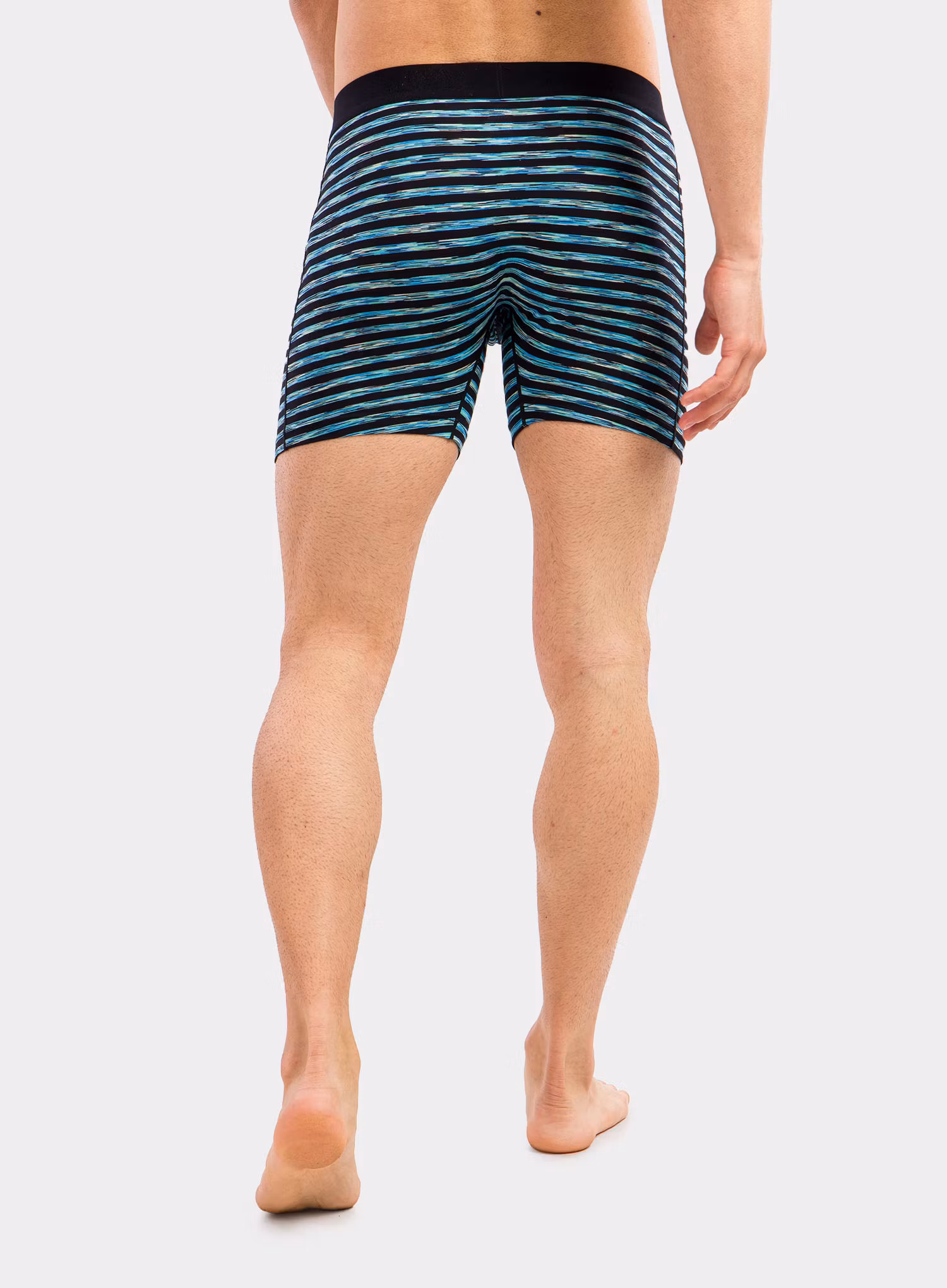 Boxerky Saxx Vibe Boxer Brief - black space hiker stripe