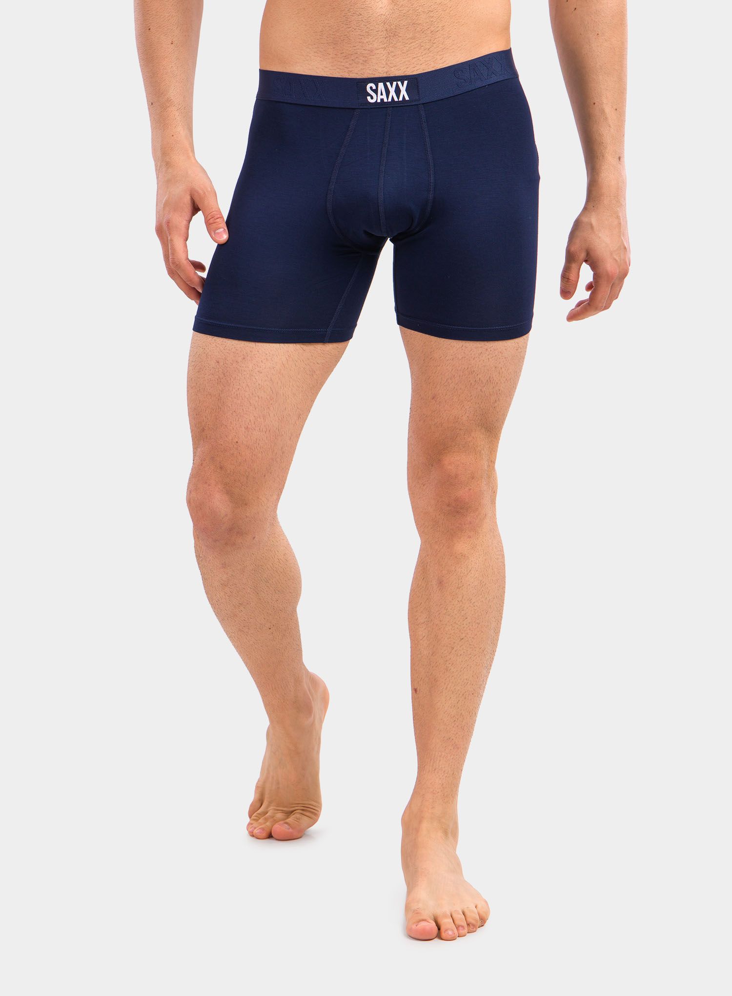 Boxerky Saxx Vibe Boxer Brief - blue trail markers