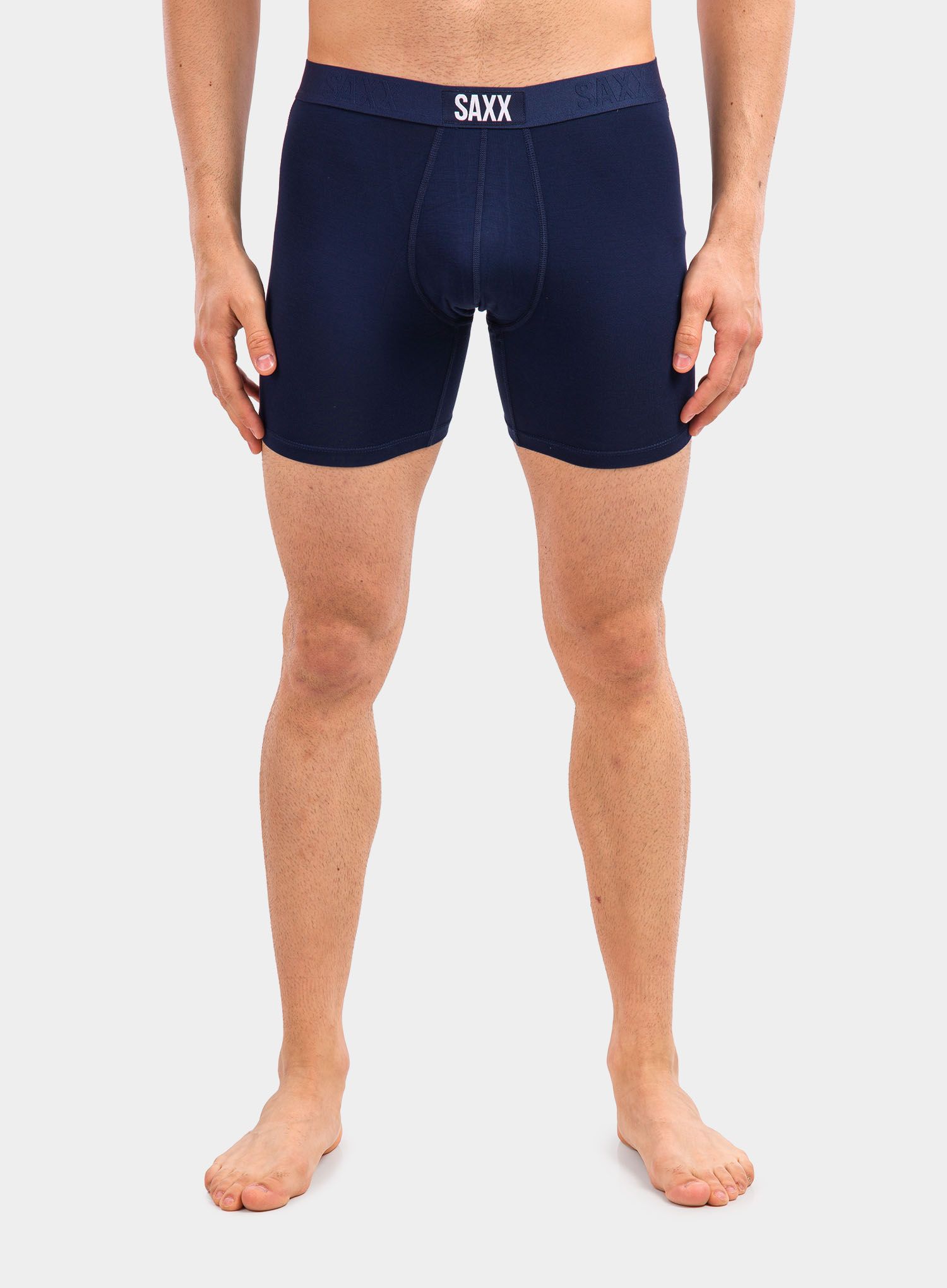 Boxerky Saxx Vibe Boxer Brief - blue trail markers