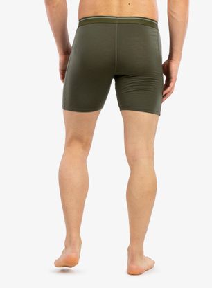 Termoaktivní boxerky Icebreaker Anatomica Long Boxers - loden