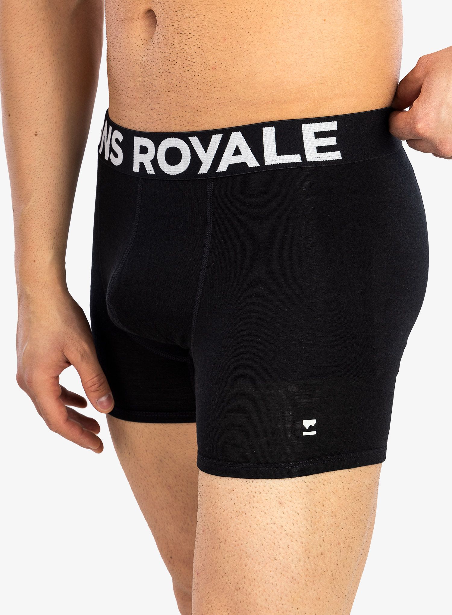 Termoaktivní boxerky Mons Royale Hold 'em Shorty Boxer - black