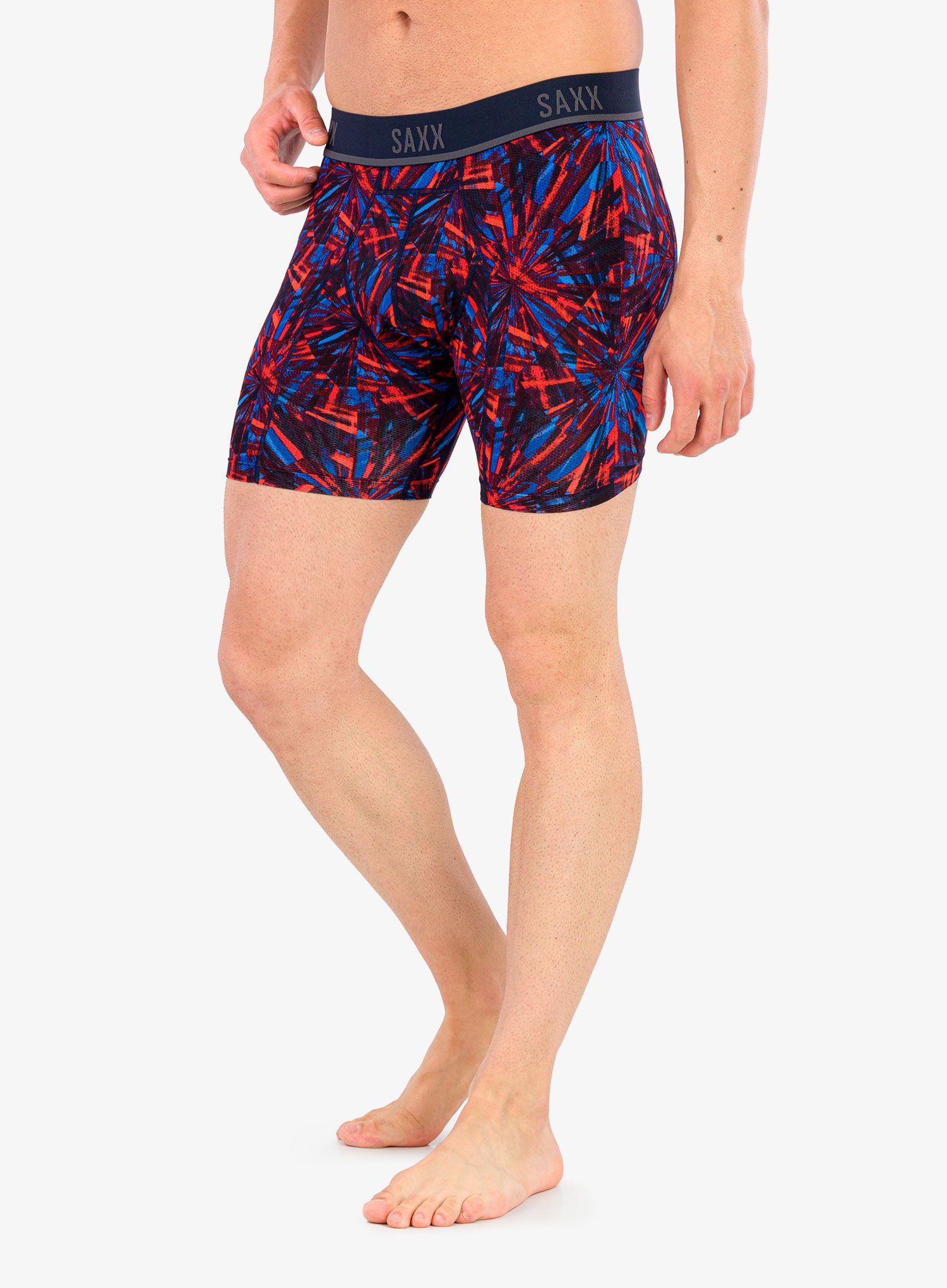 Termoaktivní boxerky Saxx Kinetic HD Boxer Brief - fireworks/multi