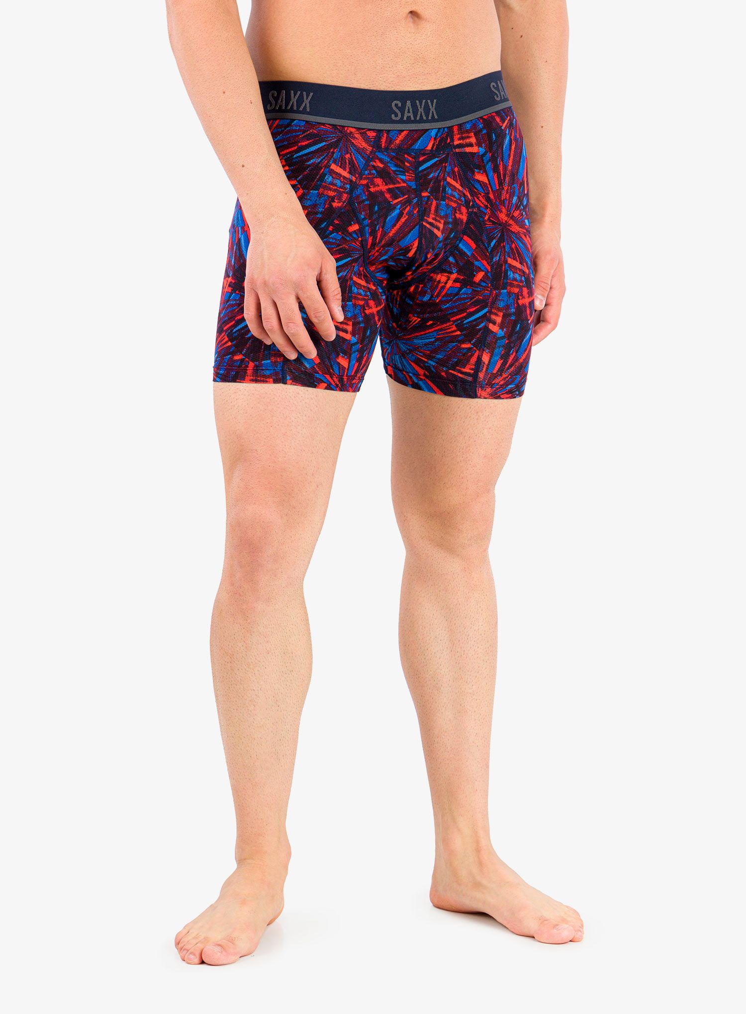 Termoaktivní boxerky Saxx Kinetic HD Boxer Brief - fireworks/multi