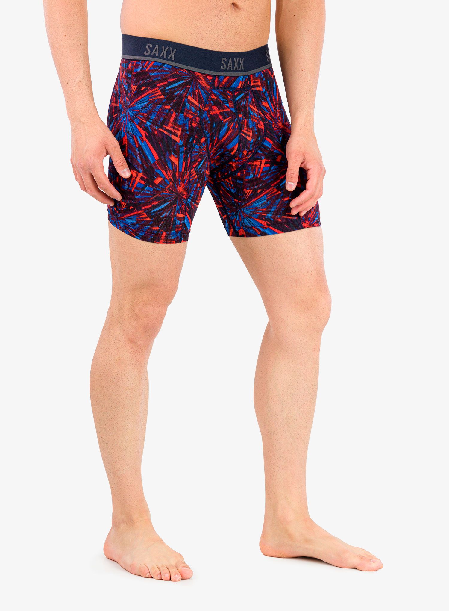 Termoaktivní boxerky Saxx Kinetic HD Boxer Brief - fireworks/multi