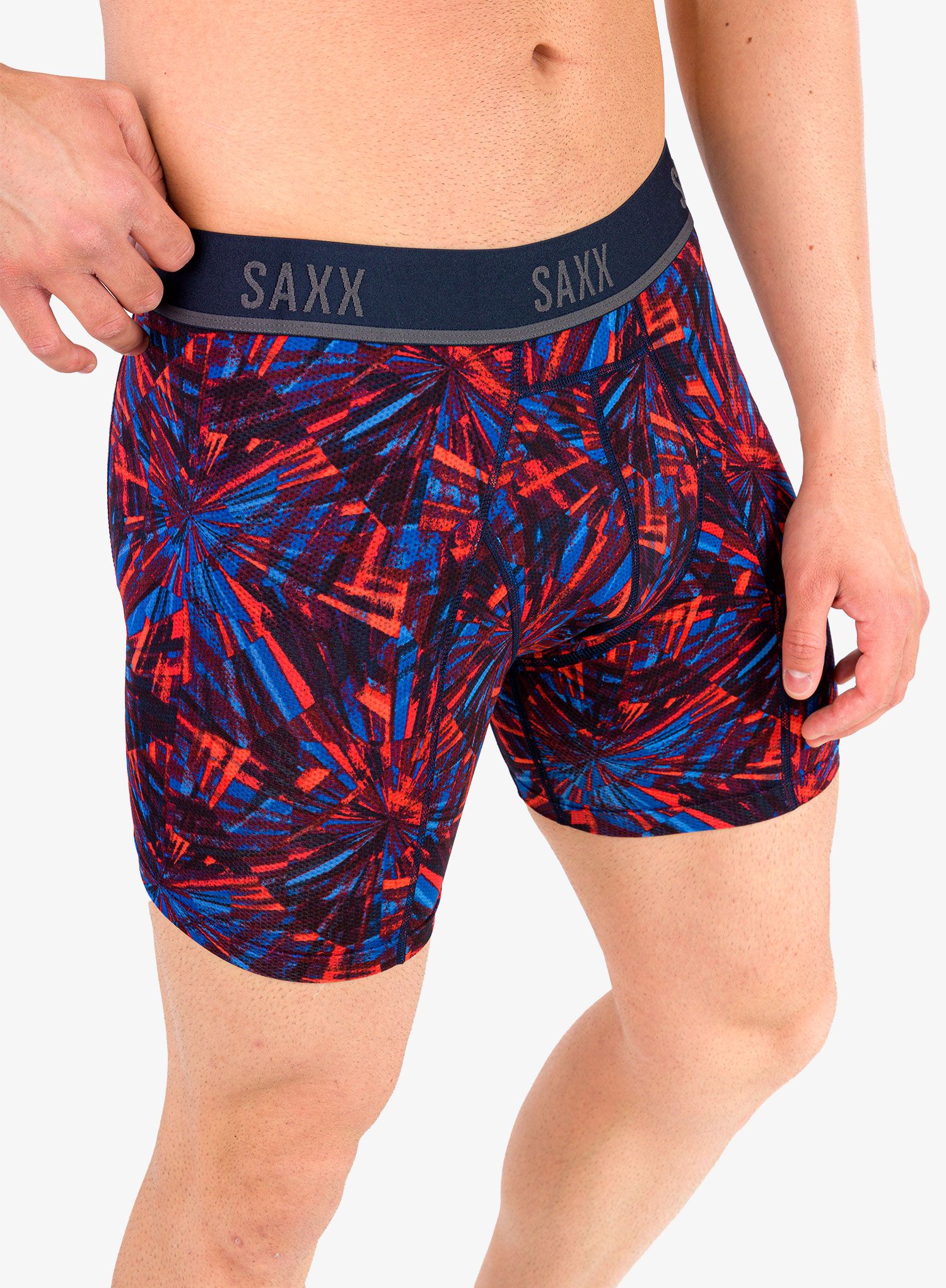 Termoaktivní boxerky Saxx Kinetic HD Boxer Brief - fireworks/multi