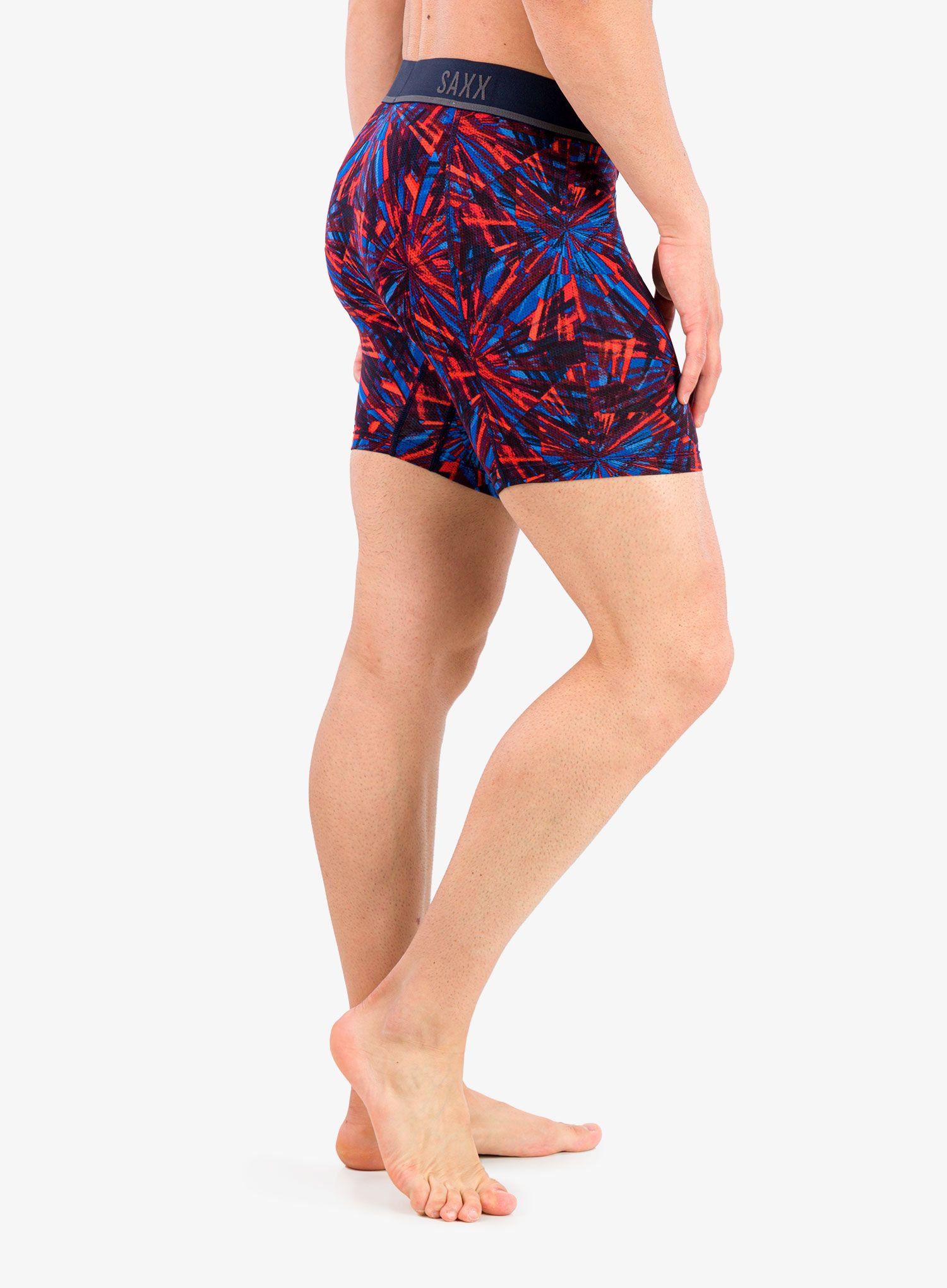 Termoaktivní boxerky Saxx Kinetic HD Boxer Brief - fireworks/multi