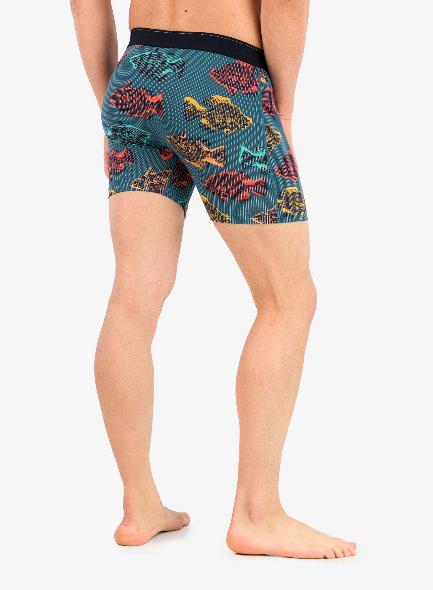Termoaktivní boxerky Saxx Quest Boxer Brief Fly - shadow fish/blue
