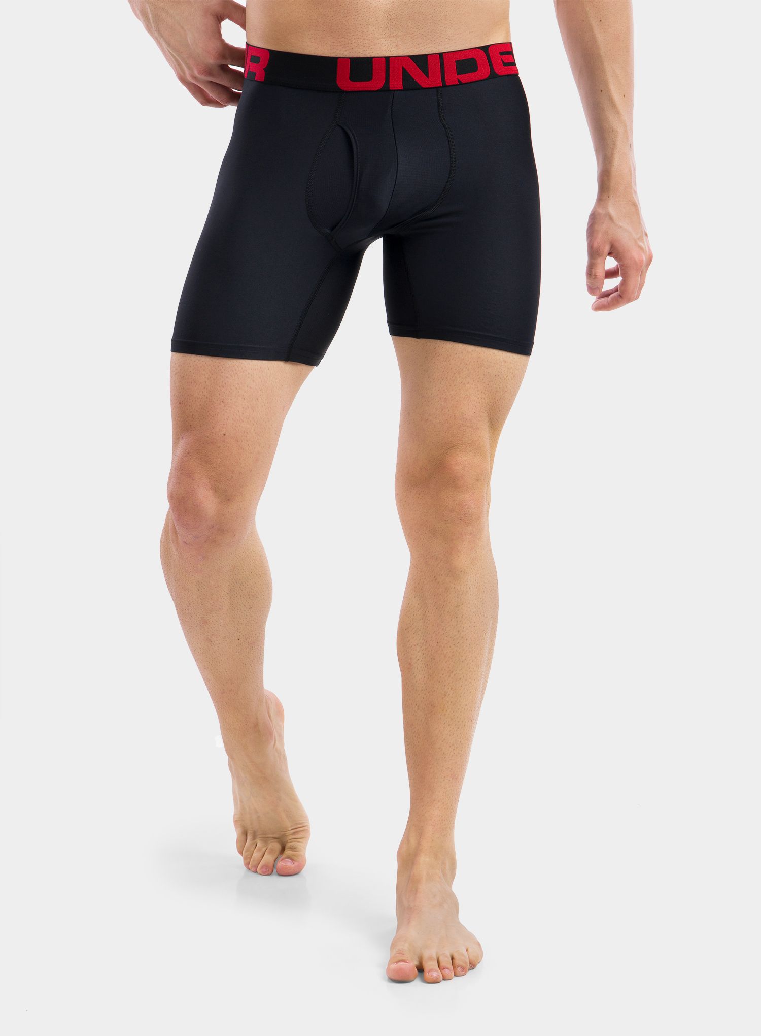 Boxerky Under Armour Tech 6in (2 szt.) - red/black