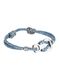 Náramek 8B+ Wristband Kalydna - blue melange/silver
