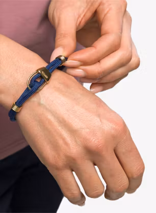 Náramek 8B+ Wristband Kratos - dark navy/gold