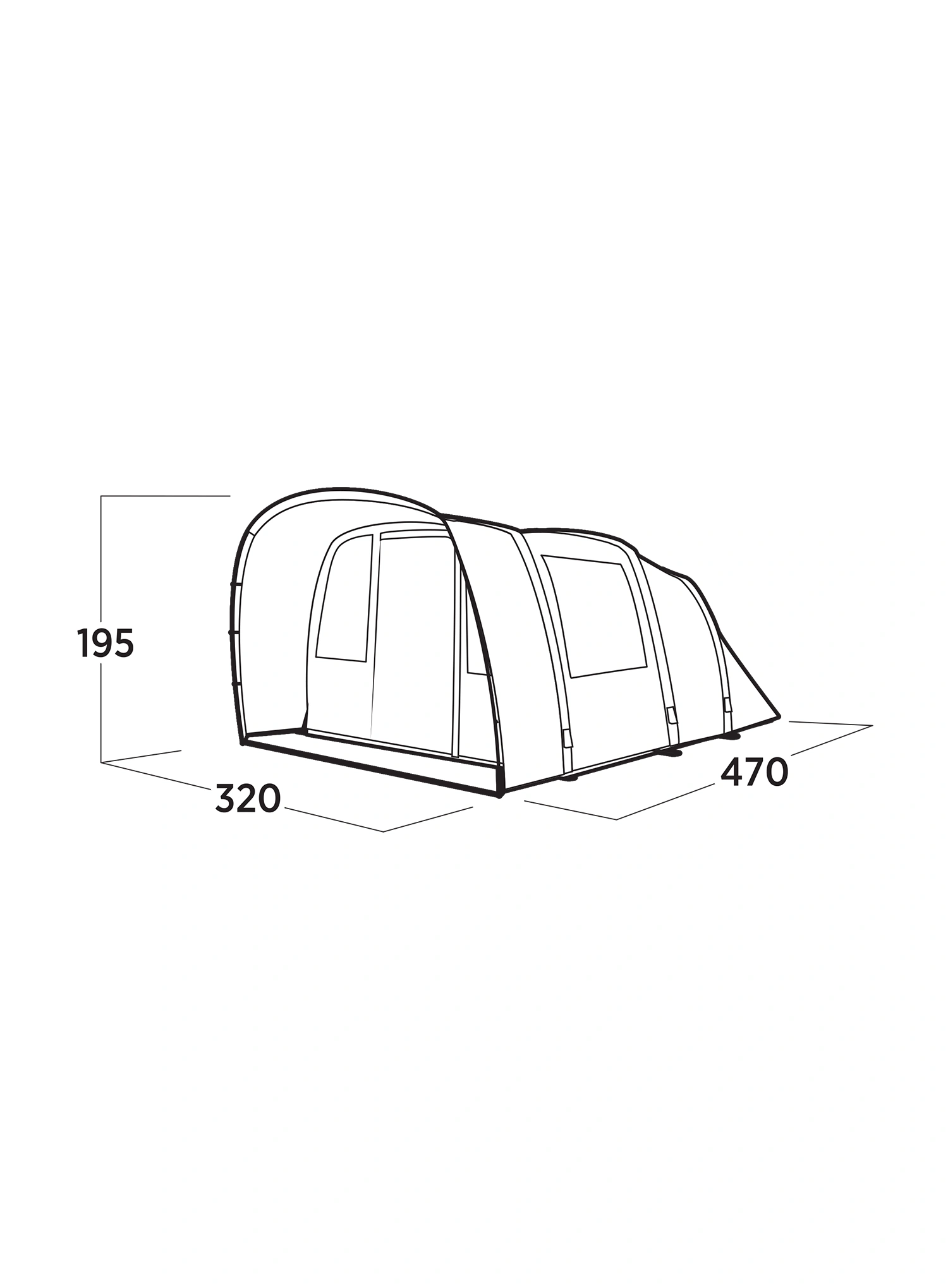 Stan pro 5 osob Easy Camp Brimnes 5 Air