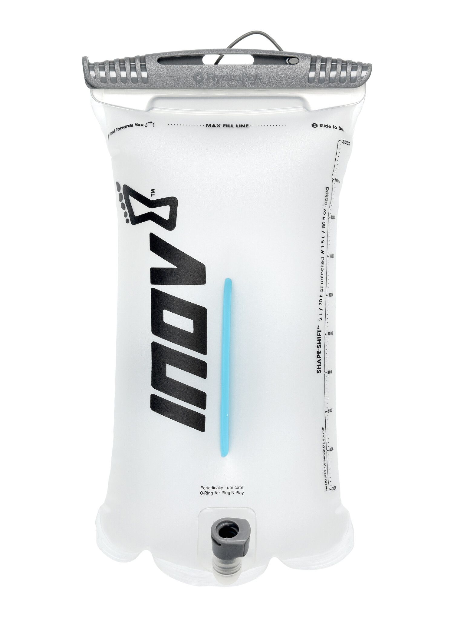 Měkká láhev Inov-8 2L Shape Shift Reservoir - clear