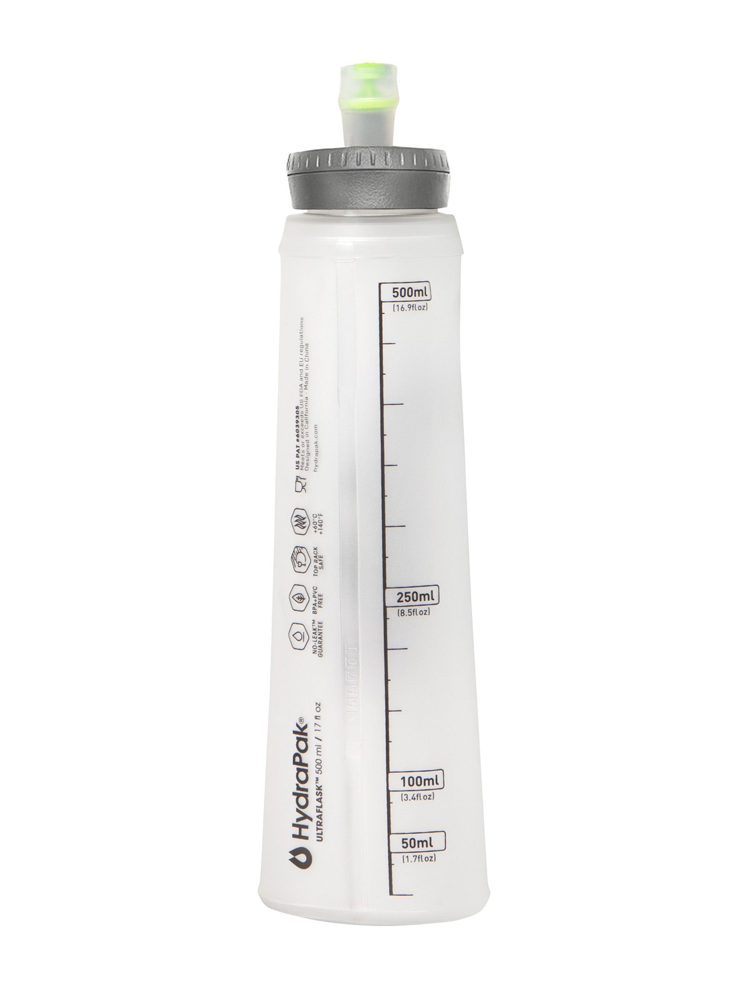 Soft flask Inov-8 Ultraflask 0.5 l Locking Cap - clear/black