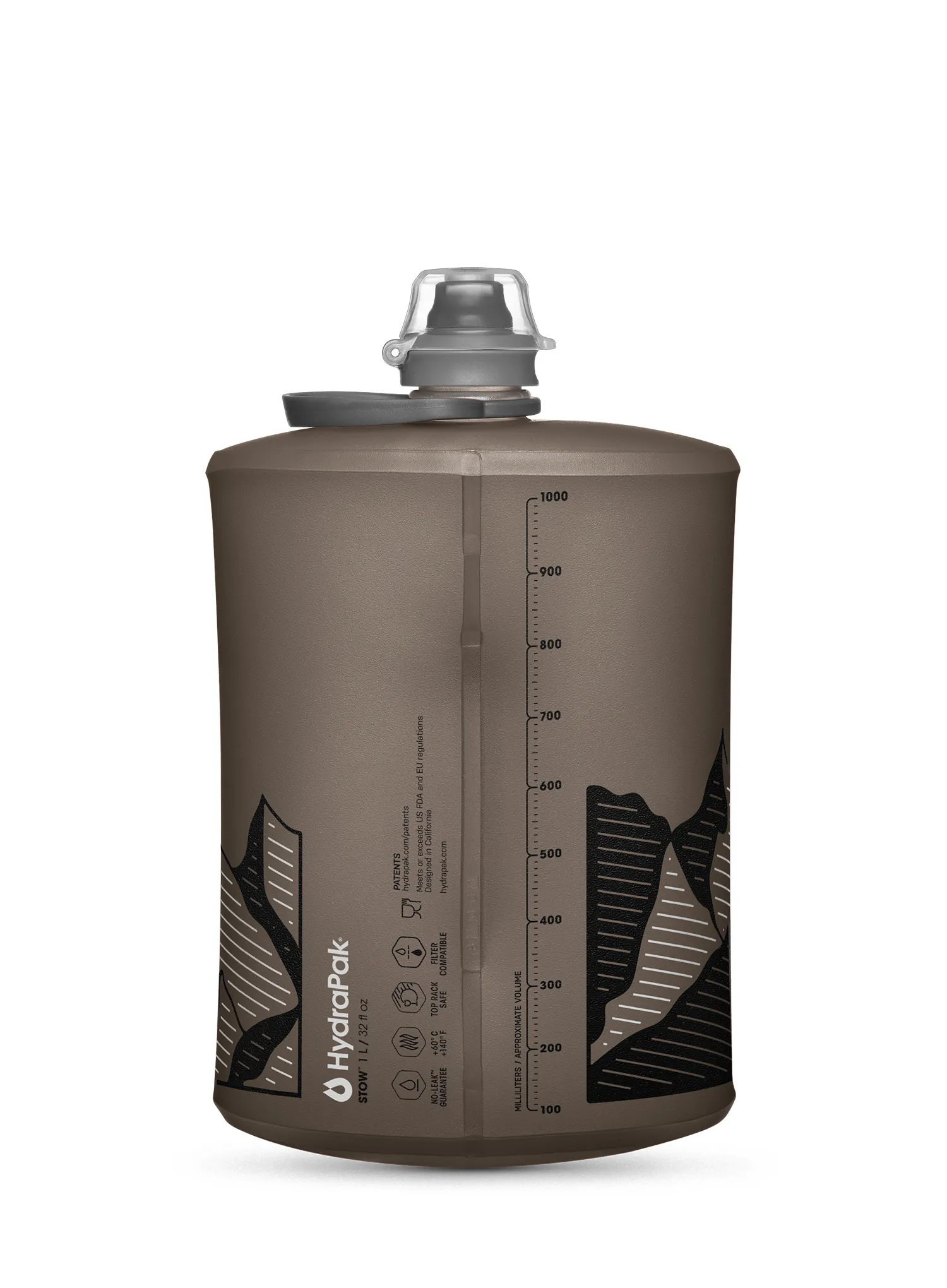 Lahvička HydraPak Stow 1 L - mammoth grey