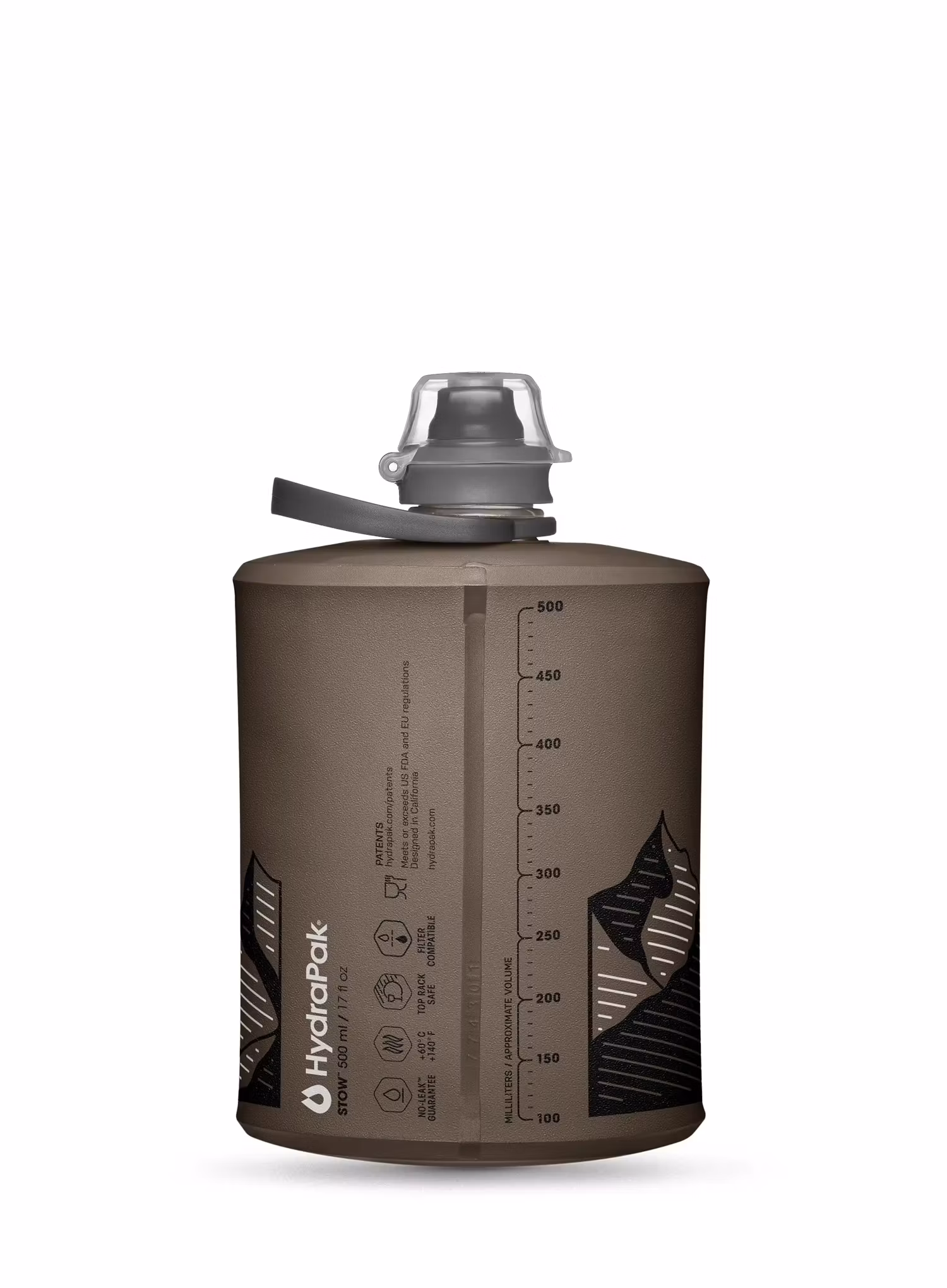 Lahvička HydraPak Stow 500 ml - mammoth grey