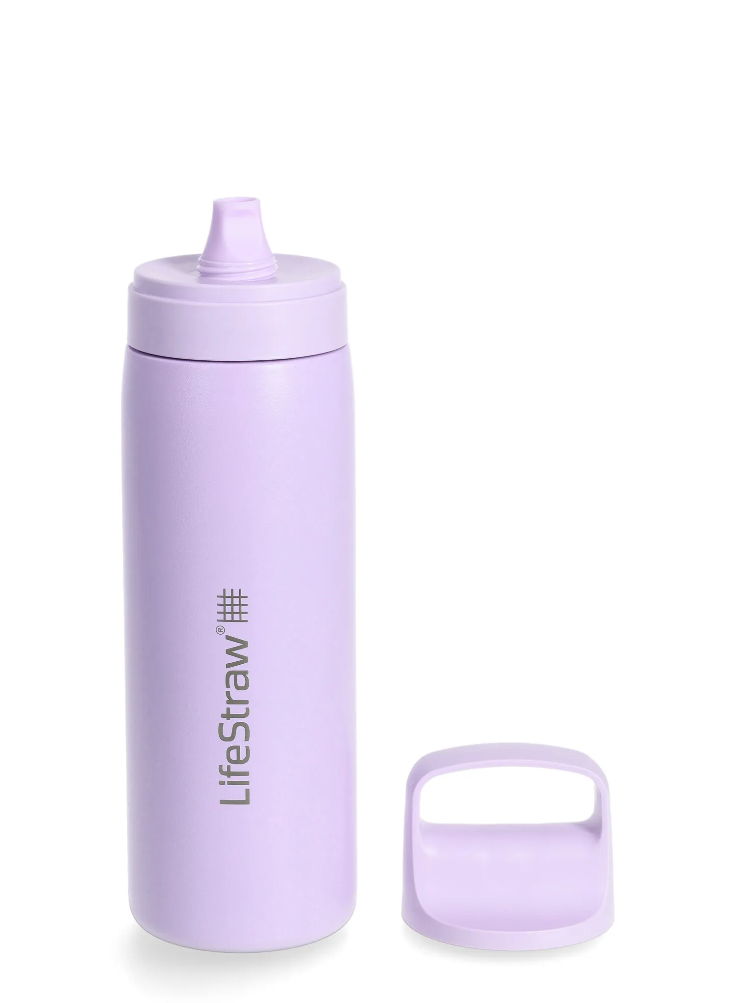 Lahvička Lifestraw Go 2.0 Stainless Steel Water Filter Bottle 18 oz (532 ml) - purple