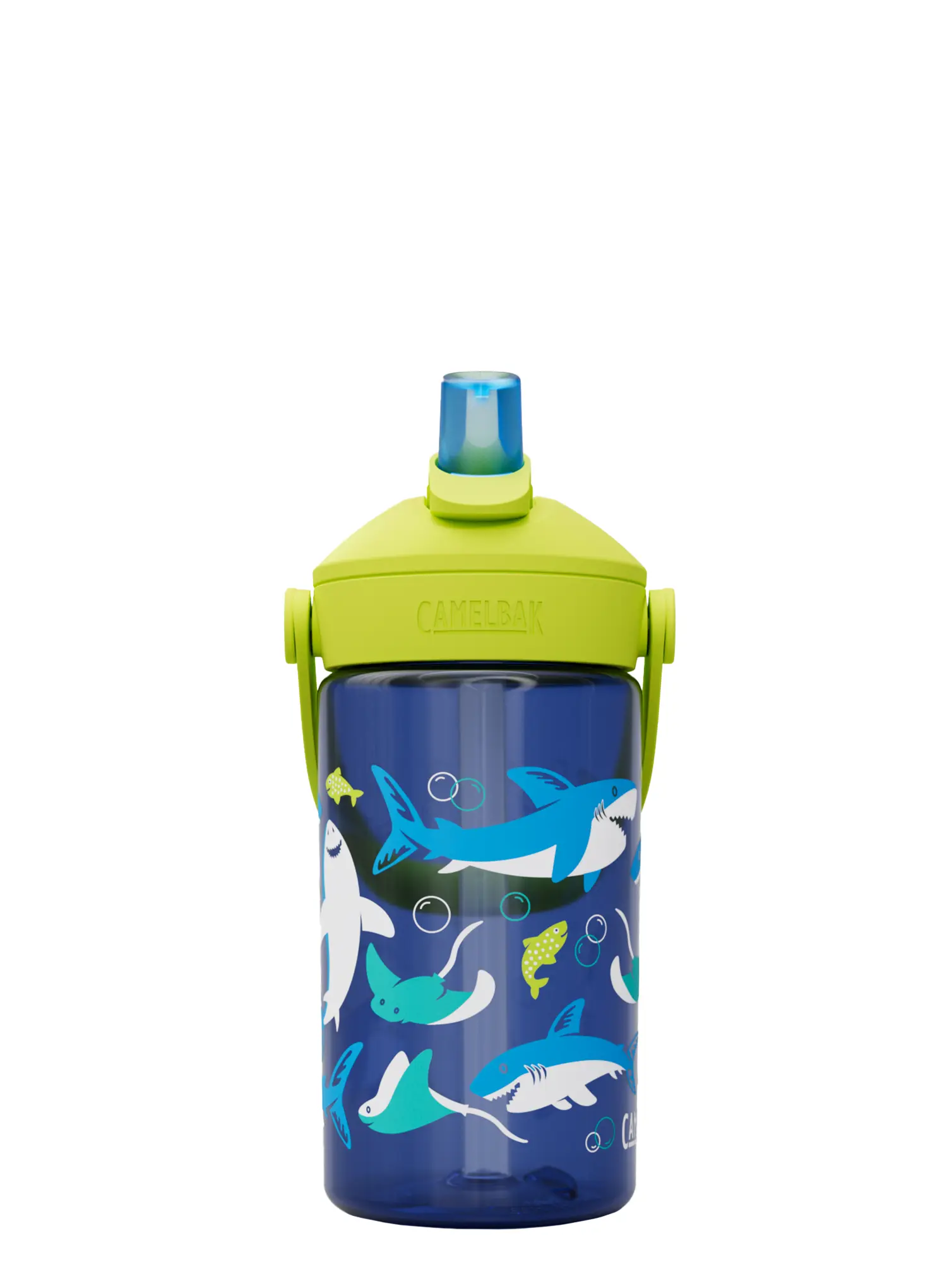 Dětská láhev na vodu CamelBak Thrive Flip Straw Kids 400ml - sharks and rays