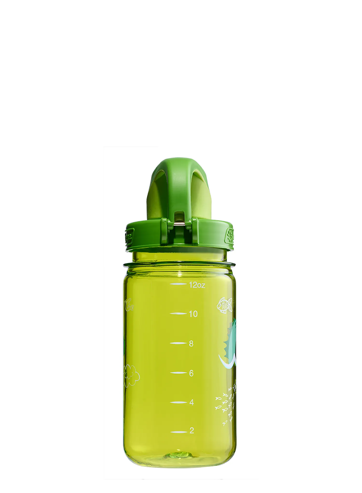 Dětská láhev na vodu Nalgene On The Fly Kids 12 oz (355 ml) - green nessie