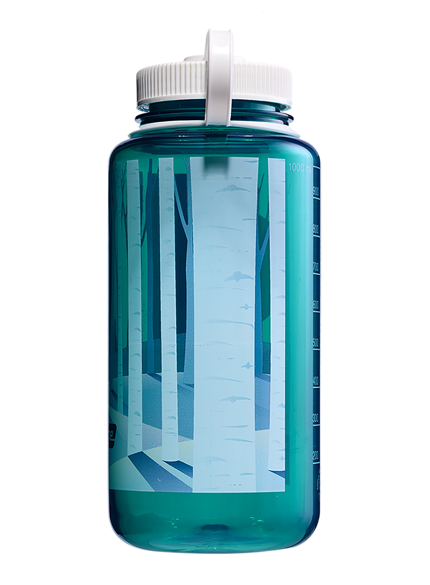 Lahvička Nalgene Wide Mouth 32 oz (946 ml) - trout w/landscape forest