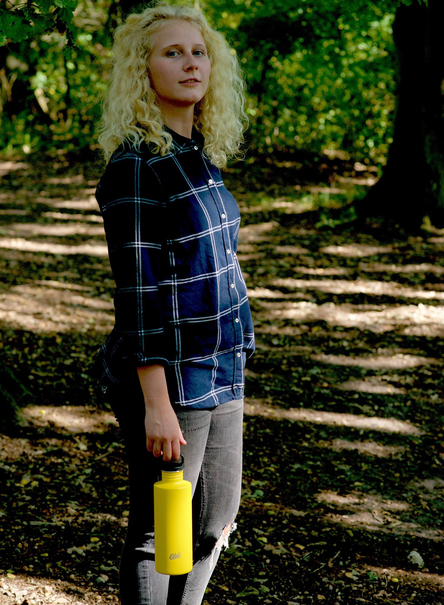 Cestovní láhev Esbit Sculptor Drinking Bottle 1L - sunshine