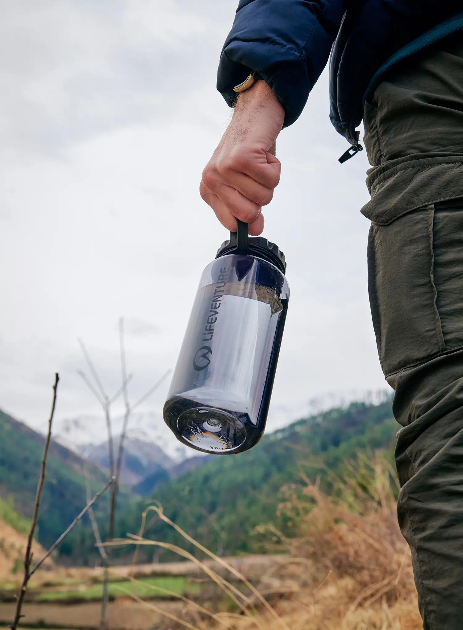 Turistická láhev Lifeventure Tritan Flask 1000ml - graphite