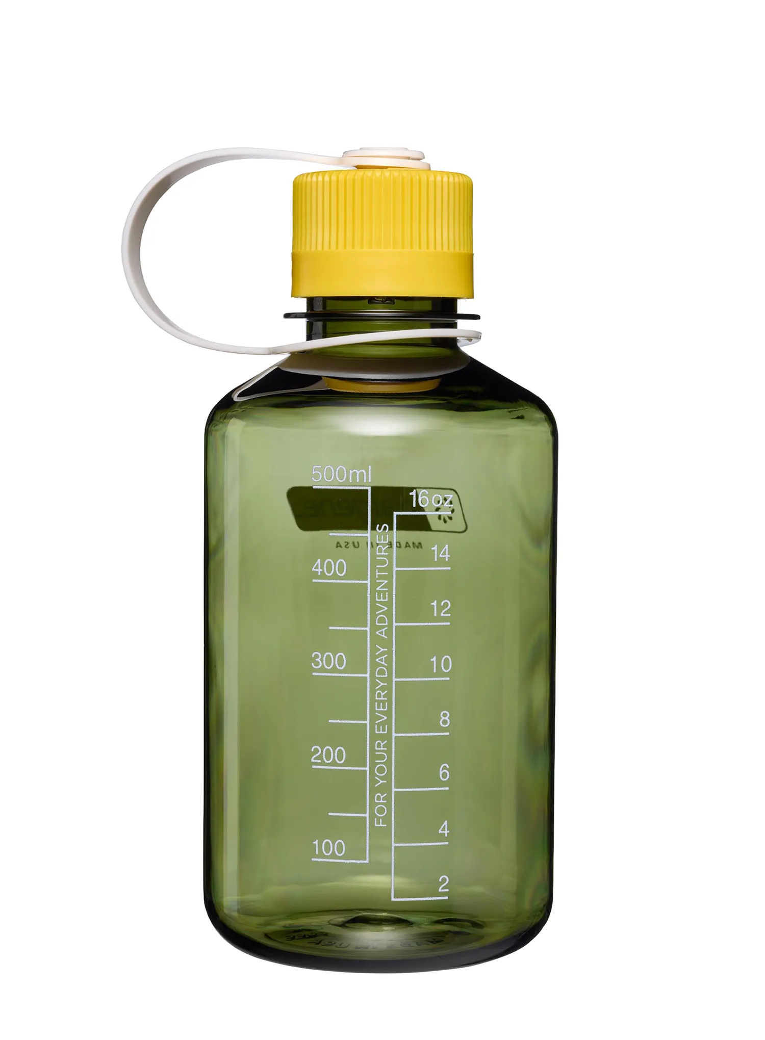 Turistická láhev Nalgene 16 oz Narrow Mouth Thrill and Motion (473 ml) - oil green with freesia