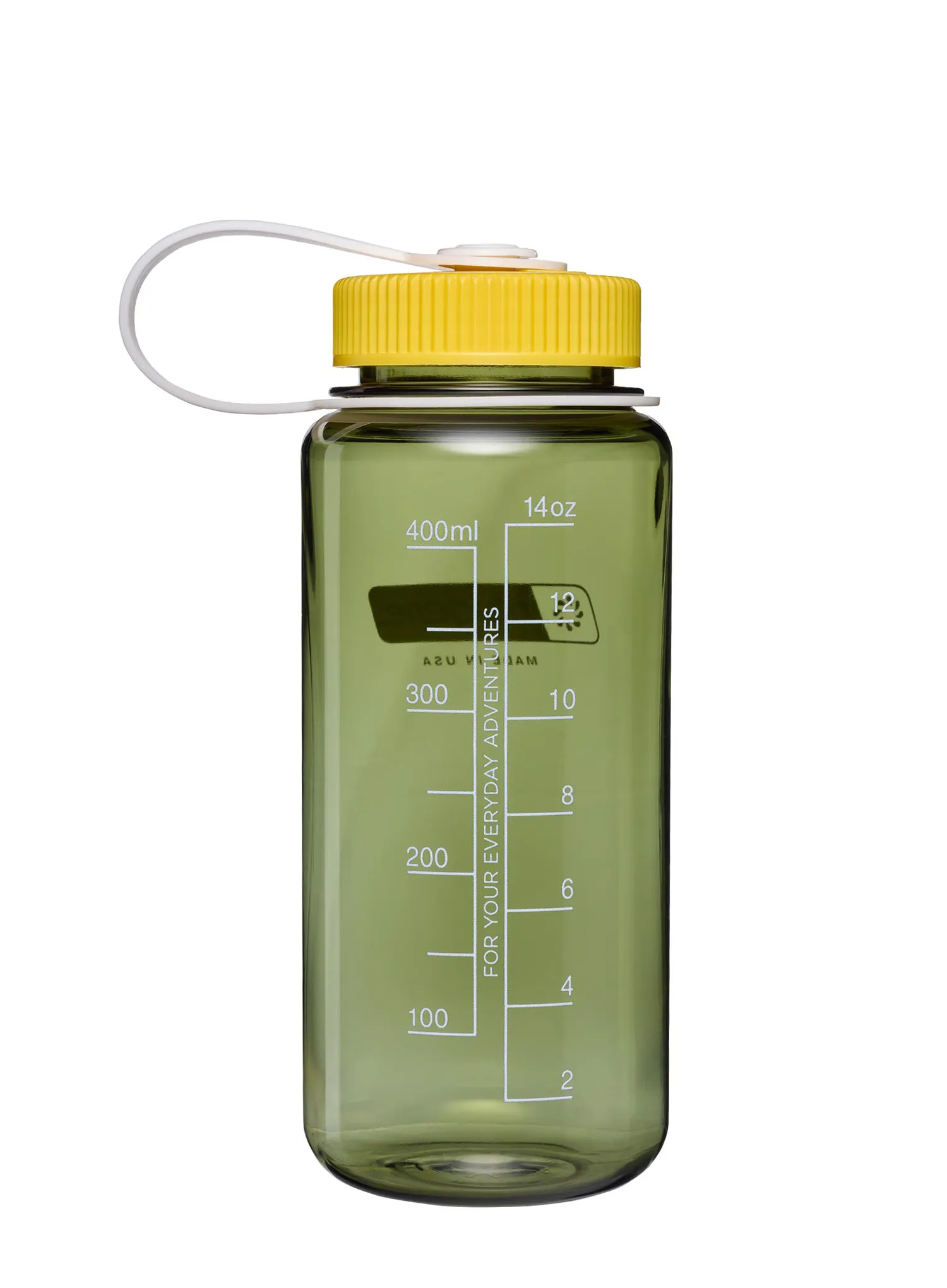 Turistická láhev Nalgene 16 oz Wide Mouth Thrill and Motion (473 ml) - oil green with freesia