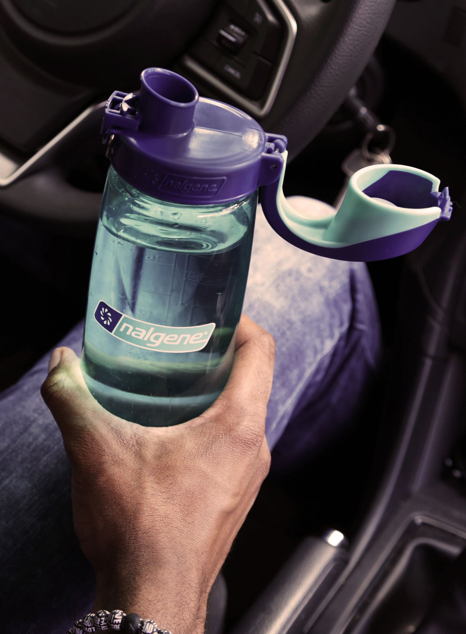Turistická láhev Nalgene On The Fly 24 oz (710 ml) - blue aqua