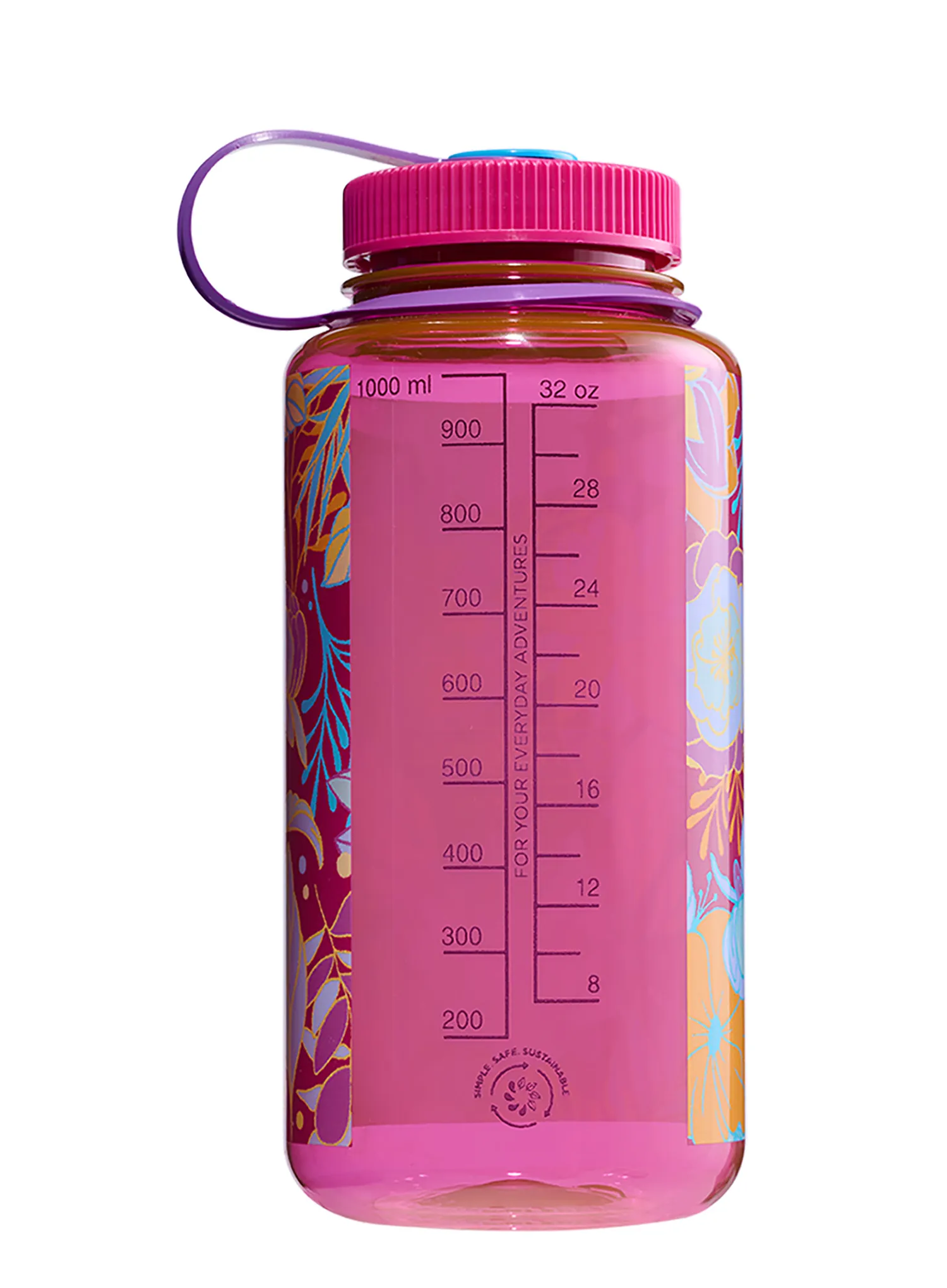 Turistická láhev Nalgene Sustain Wide Mouth 32 oz (946 ml) - florals