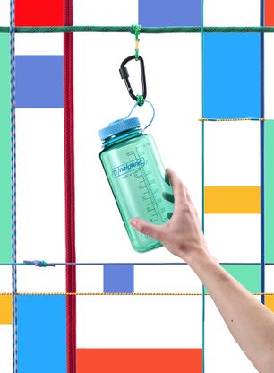 Turistická láhev Nalgene Sustain Wide Mouth 32 oz (946 ml) - pastel green