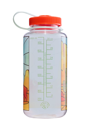 Turistická láhev Nalgene Wide Mouth 32 oz (946 ml) - clear stained glass desert