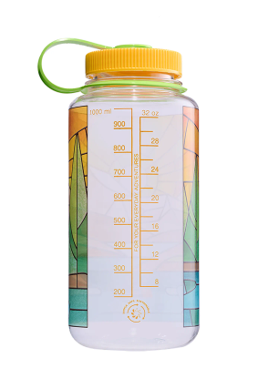 Turistická láhev Nalgene Wide Mouth 32 oz (946 ml) - clear stained glass river