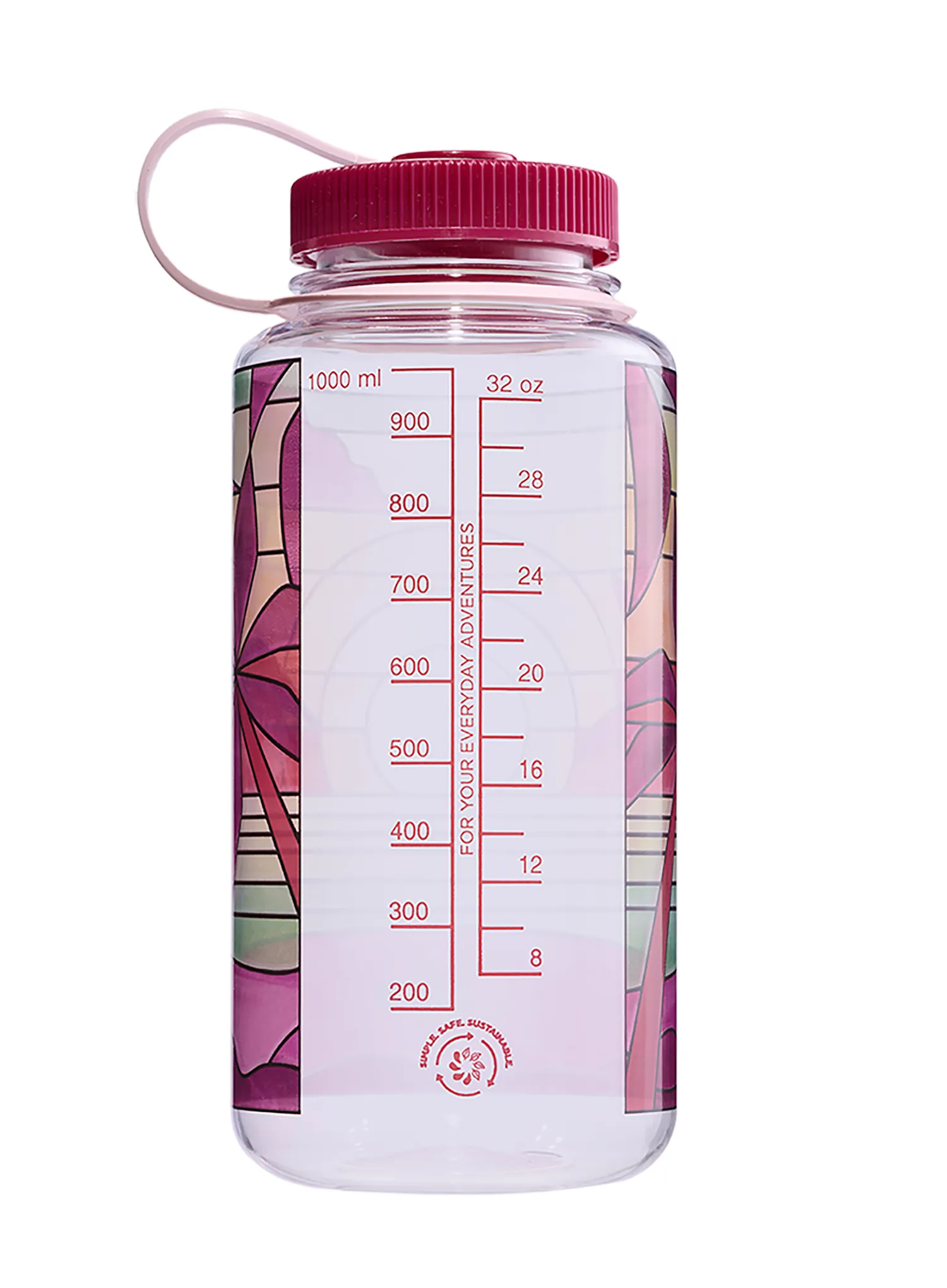 Turistická láhev Nalgene Wide Mouth 32 oz (946 ml) - clear stained glass sunset