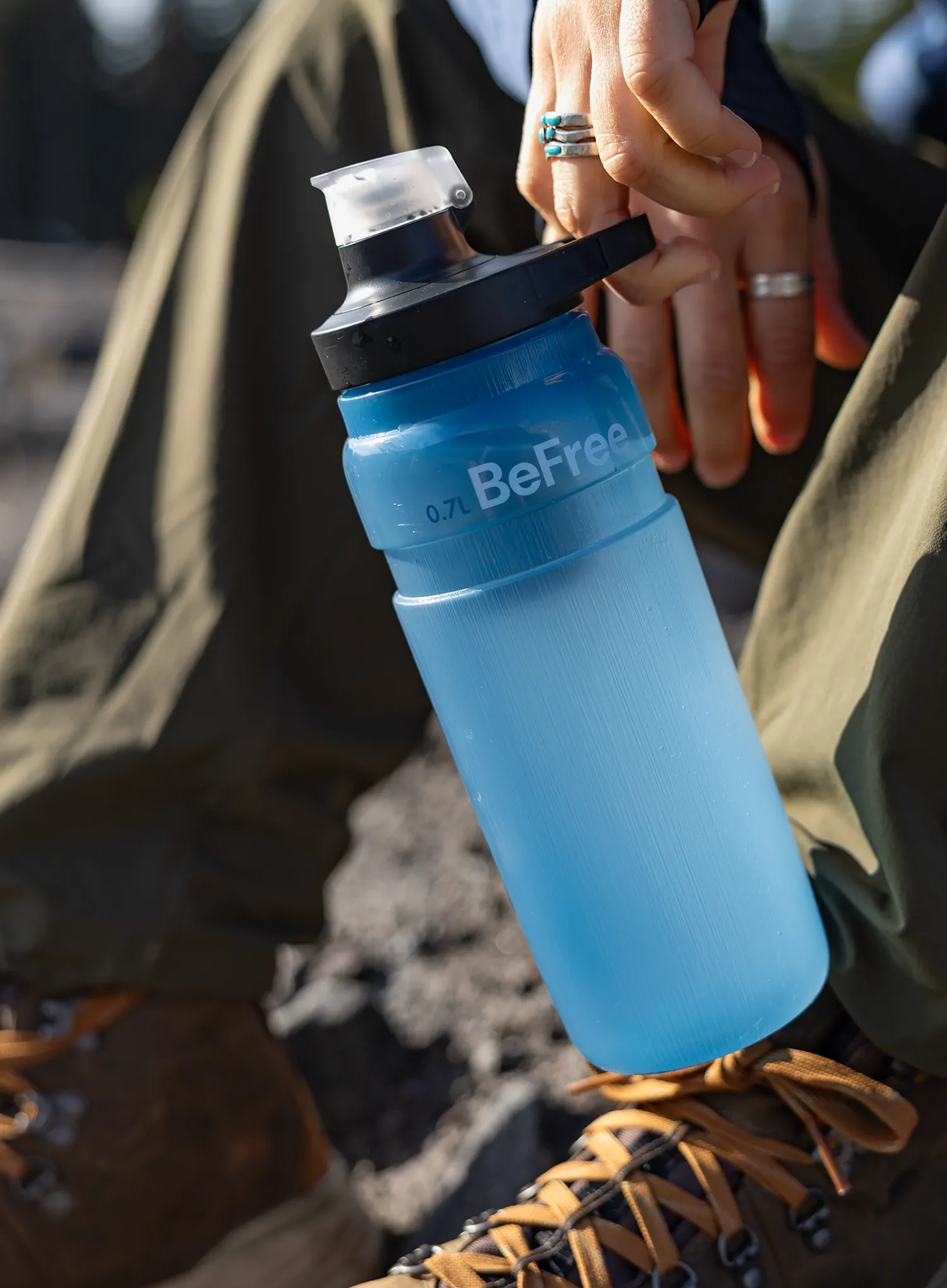 Láhev s filtrem Katadyn BeFree AC Bottle 0.7L - blue