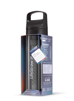 Láhev s filtrem Lifestraw Go 2.0 Water Filter 22 oz (650 ml) - nordic noir