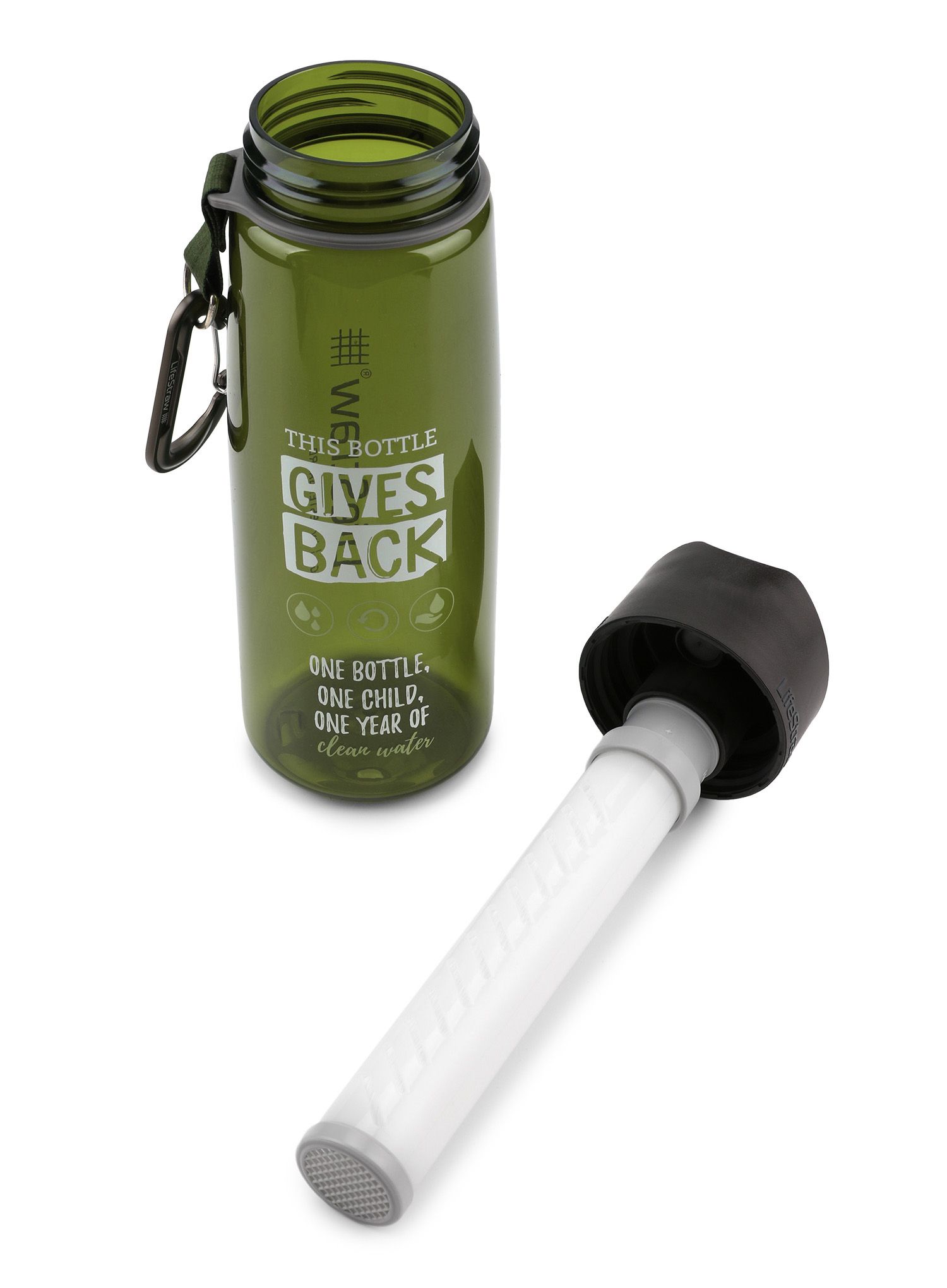 Turistická láhev Lifestraw Go 2-stage 22 oz (650 ml) - green