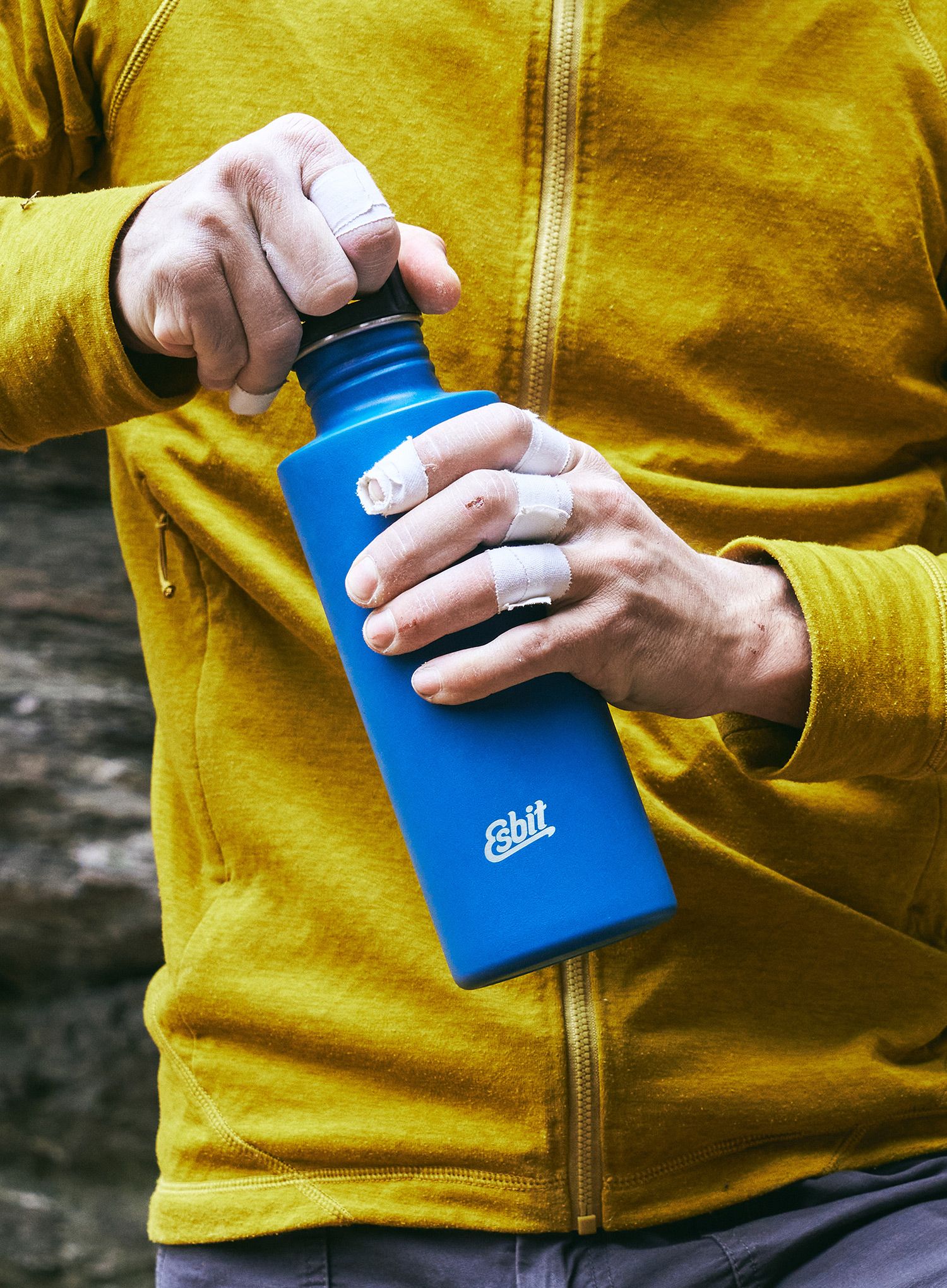 Turistická láhev Esbit Sculptor Drinking Bottle 1L - polar blue
