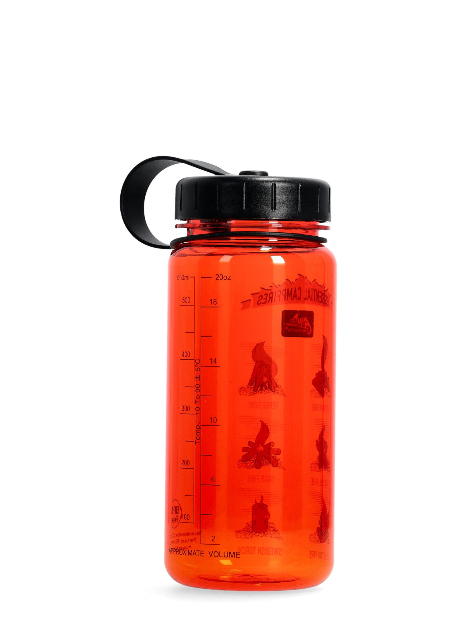 Láhev Helikon-Tex Tritan Bottle Wide Mouth Campfires 550 ml - red/b.